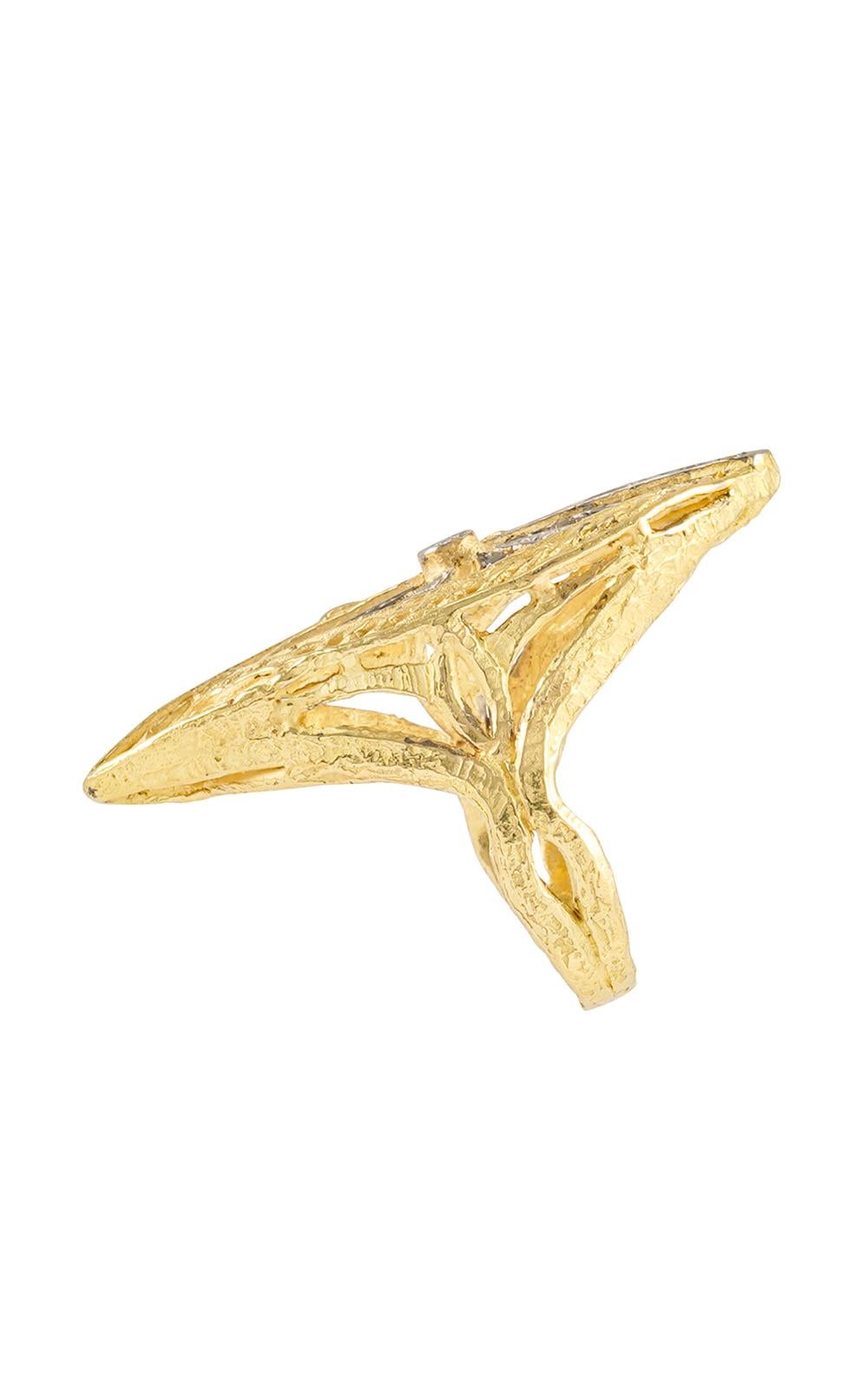 DOMUS Romana  Sacchi Bague en or jaune 18 carats avec diamants noirs et blancs et pierres précieuses Pour femmes en vente