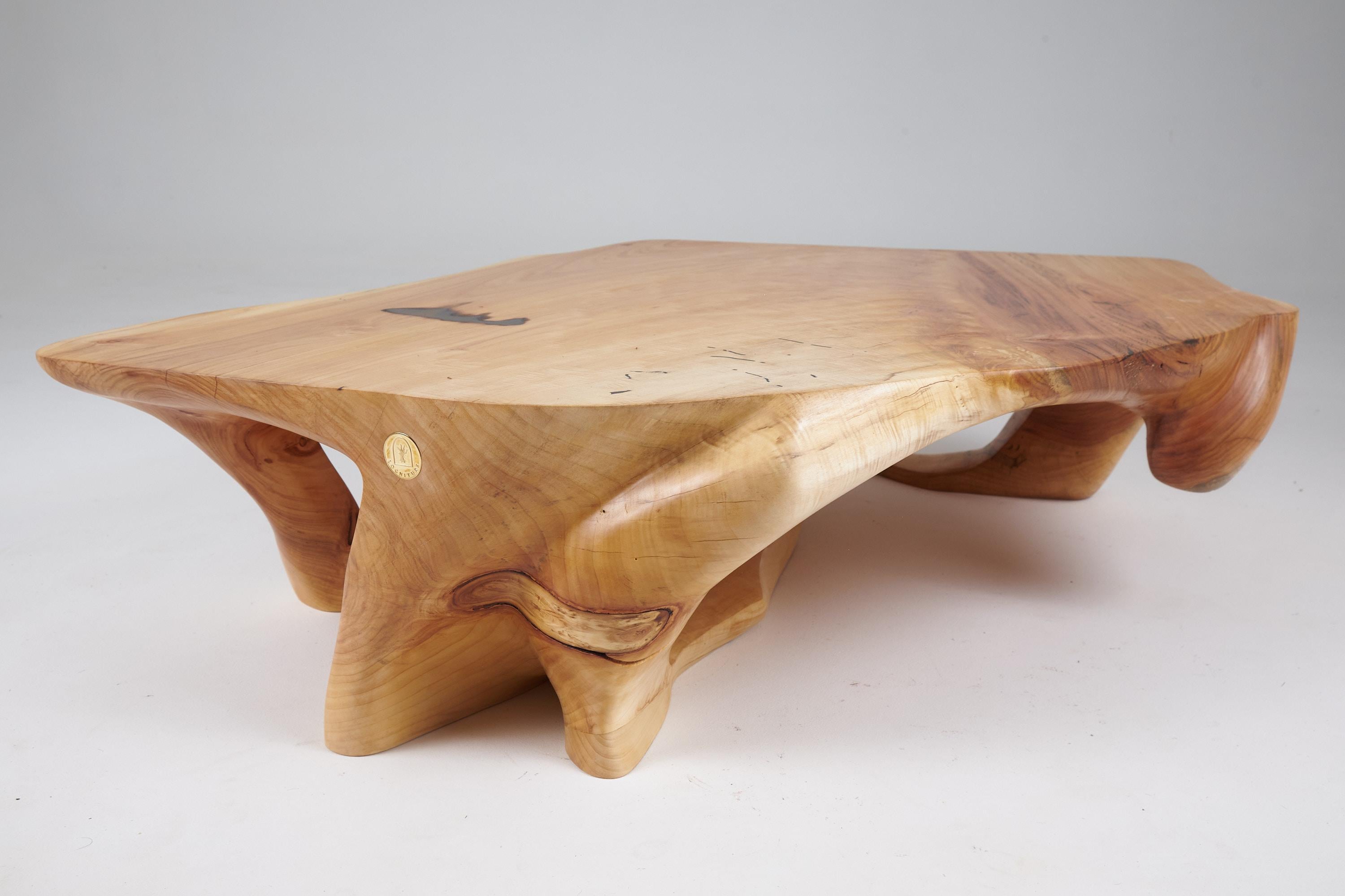 Domus, Massivholz-Skulptur Couchtisch, Contemporary Design, Logniture im Zustand „Neu“ im Angebot in Stara Gradiška, HR