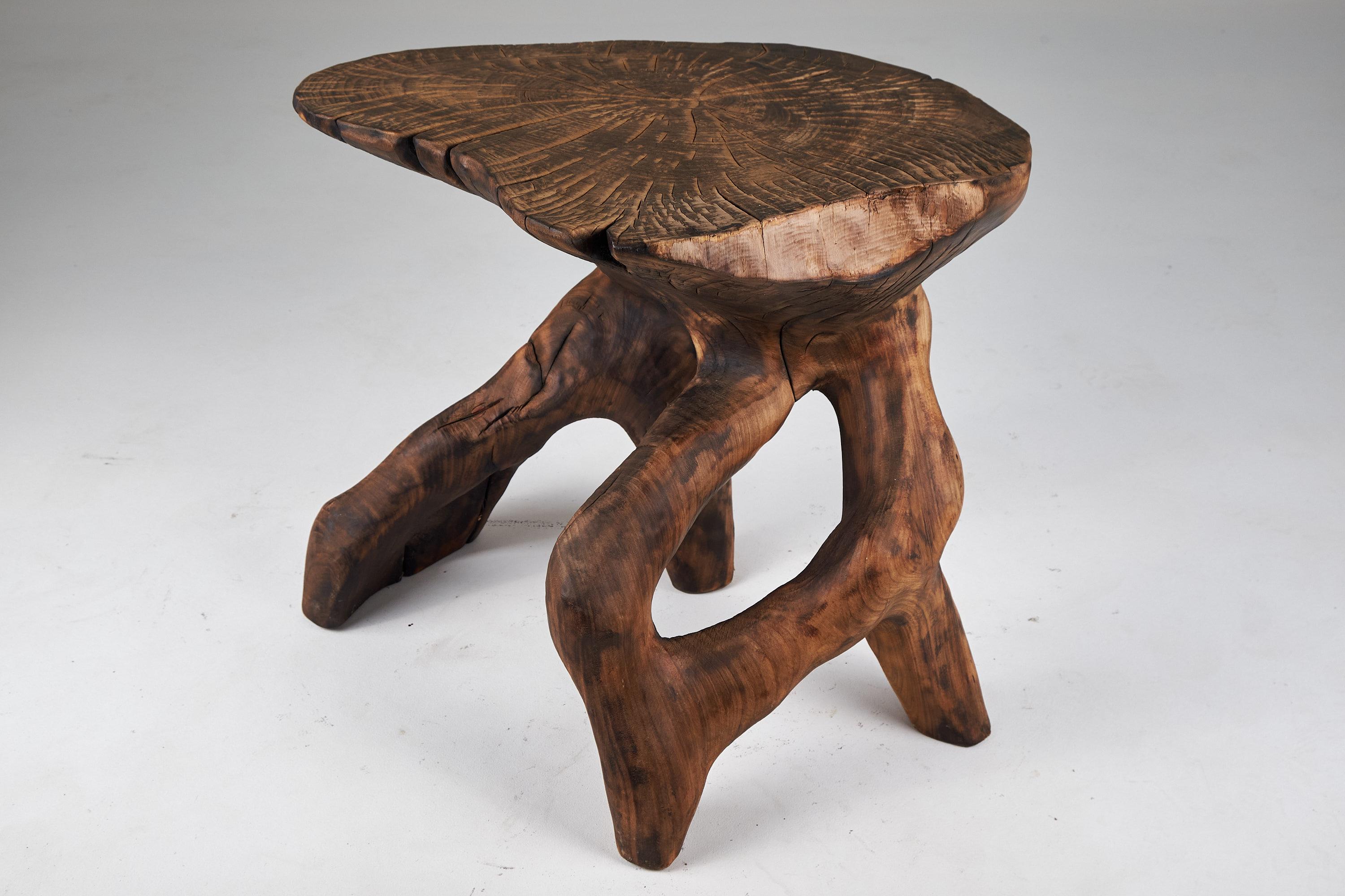 Domus, Solid Wood Sculptural Side, Table Original Contemporary Design, Logniture In New Condition For Sale In Stara Gradiška, HR