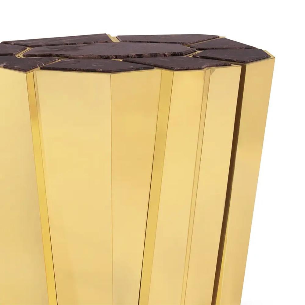 Polished Domy Side Table For Sale