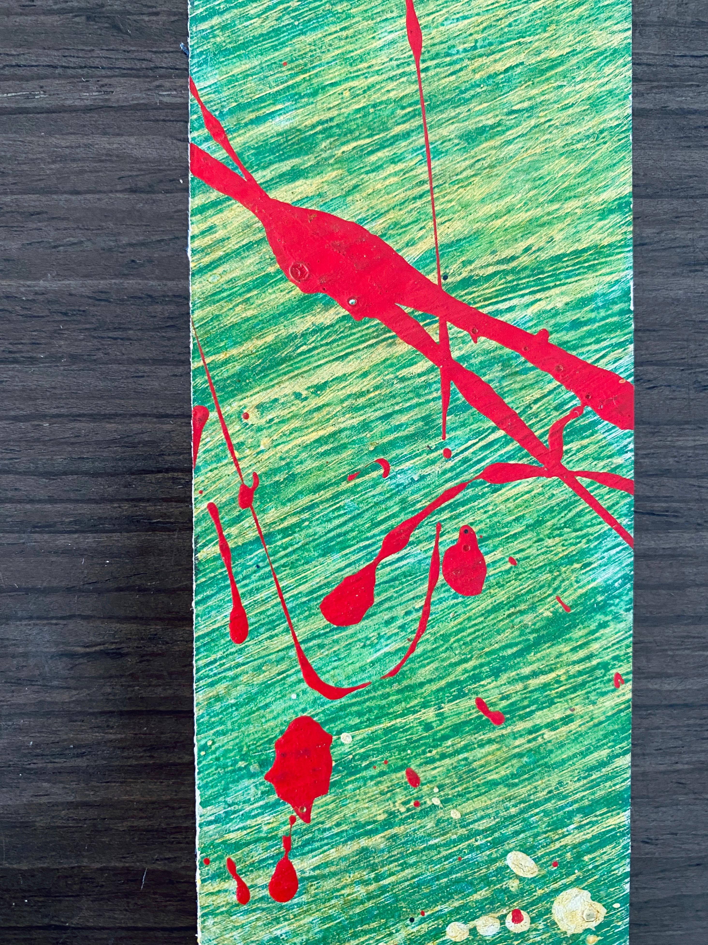 *Card pictured after painting not included. 

Dongkuk Ahn (1937-2013), better known as Don Ahn, was a South Korean artist and t'ai chi master who resided in New York City.
Don Ahn (Ahn Dong Kuk) was born in Seoul, Korea. He studied at Seoul