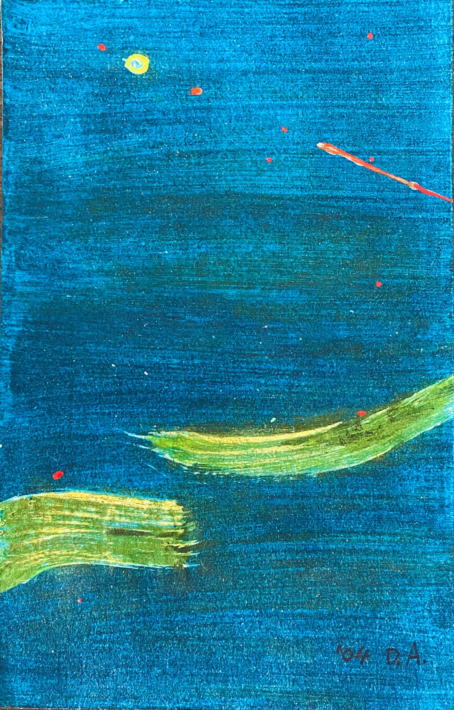 *Card pictured after painting not included. 

Dongkuk Ahn (1937-2013), better known as Don Ahn, was a South Korean artist and t'ai chi master who resided in New York City.
Don Ahn (Ahn Dong Kuk) was born in Seoul, Korea. He studied at Seoul