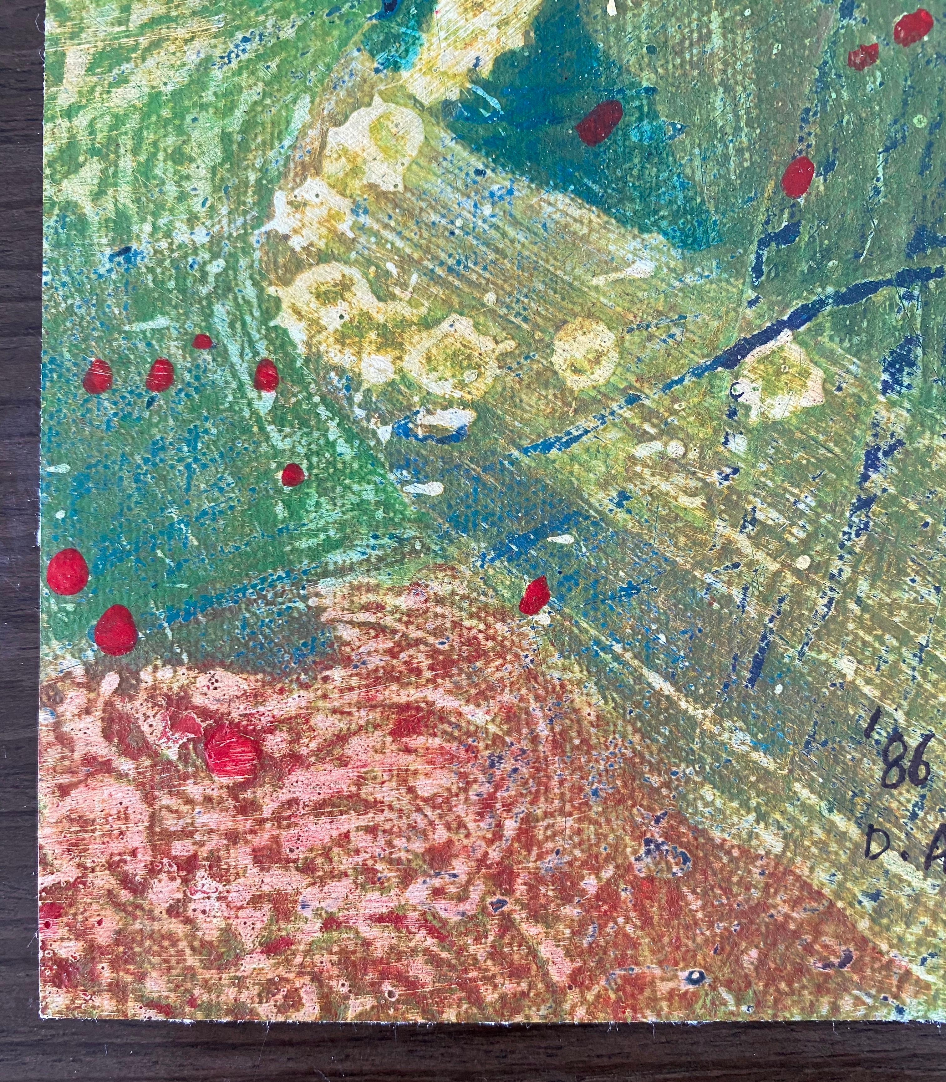 Astrazione gestuale, miniatura di pittura espressionista astratta coreana in vendita 1