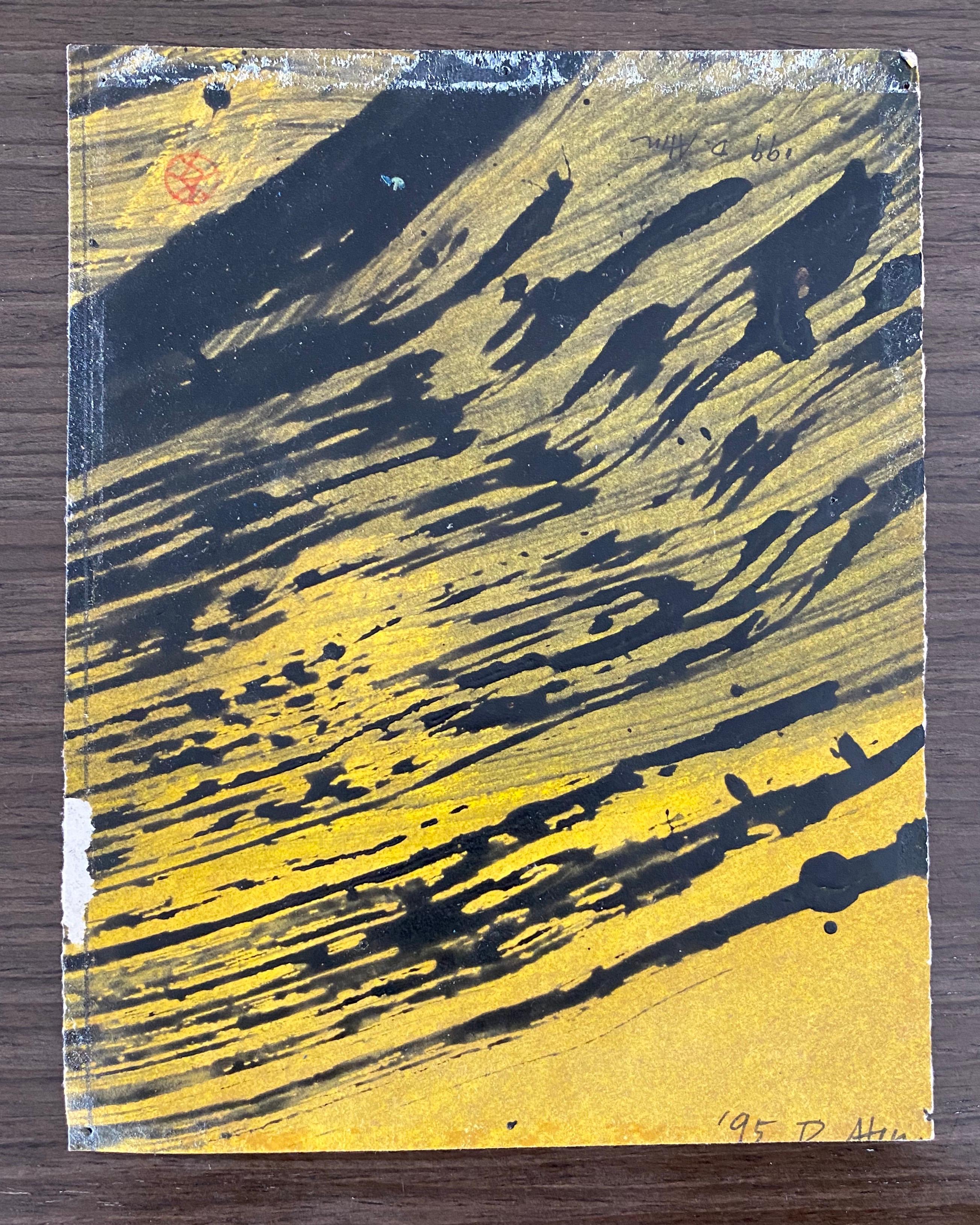 Astrazione gestuale, miniatura di pittura espressionista astratta coreana in vendita 1