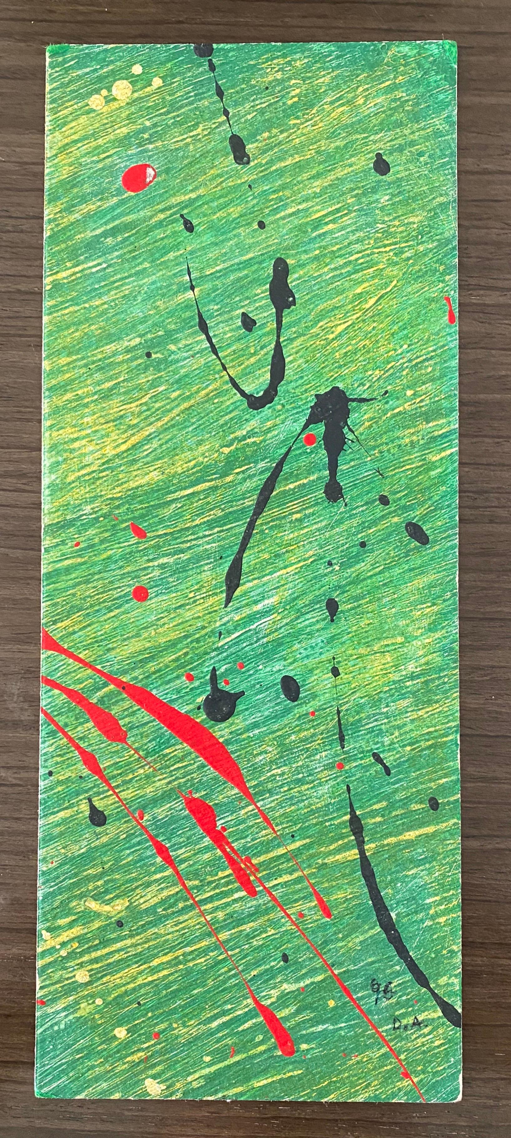 Gestische Abstraktion, Miniatur Abstrakter Expressionismus Koreanische Malerei der Moderne