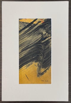 Astrazione gestuale, miniatura di pittura espressionista astratta coreana