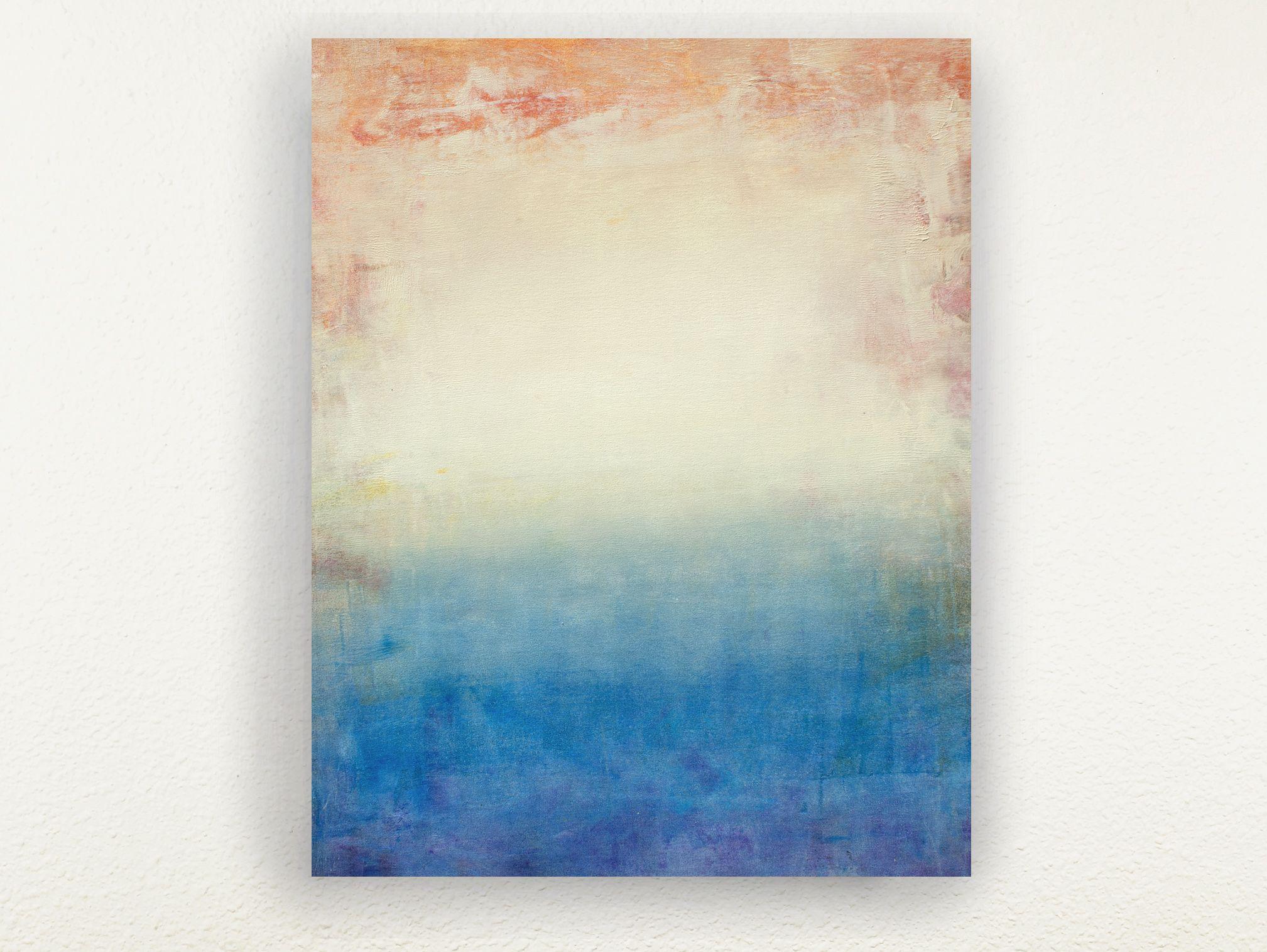 Blaues Wasser 220518, Gemälde, Acryl auf Leinwand – Painting von Don Bishop
