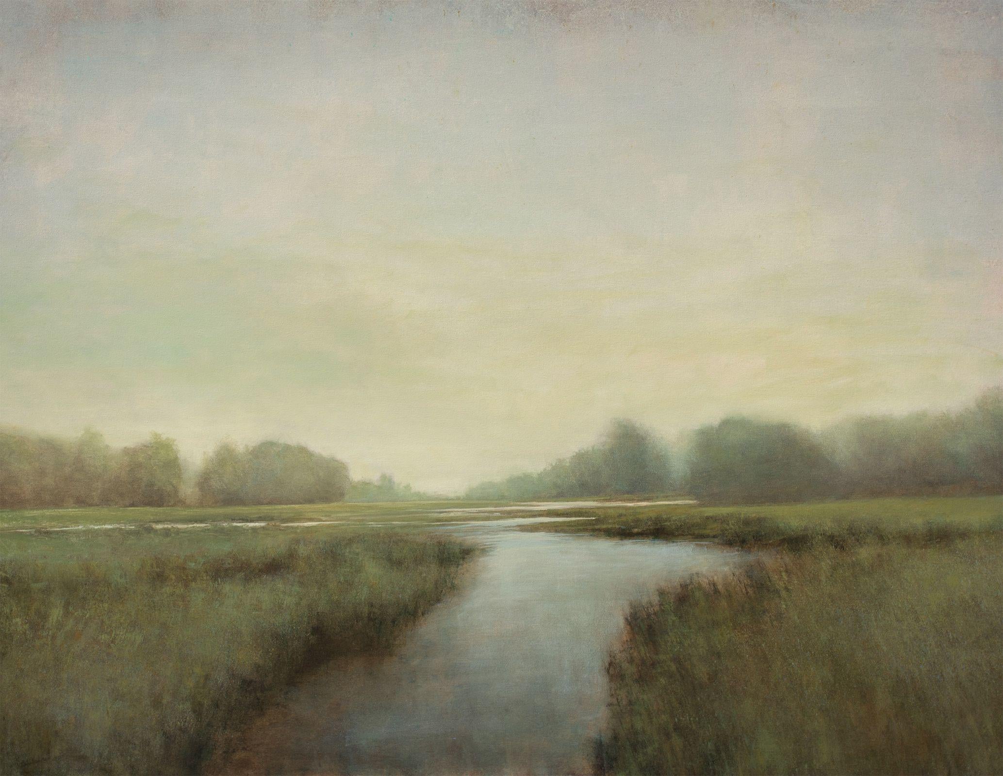 Humedales lejanos 240307, Pintura, Óleo sobre lienzo - Painting de Don Bishop