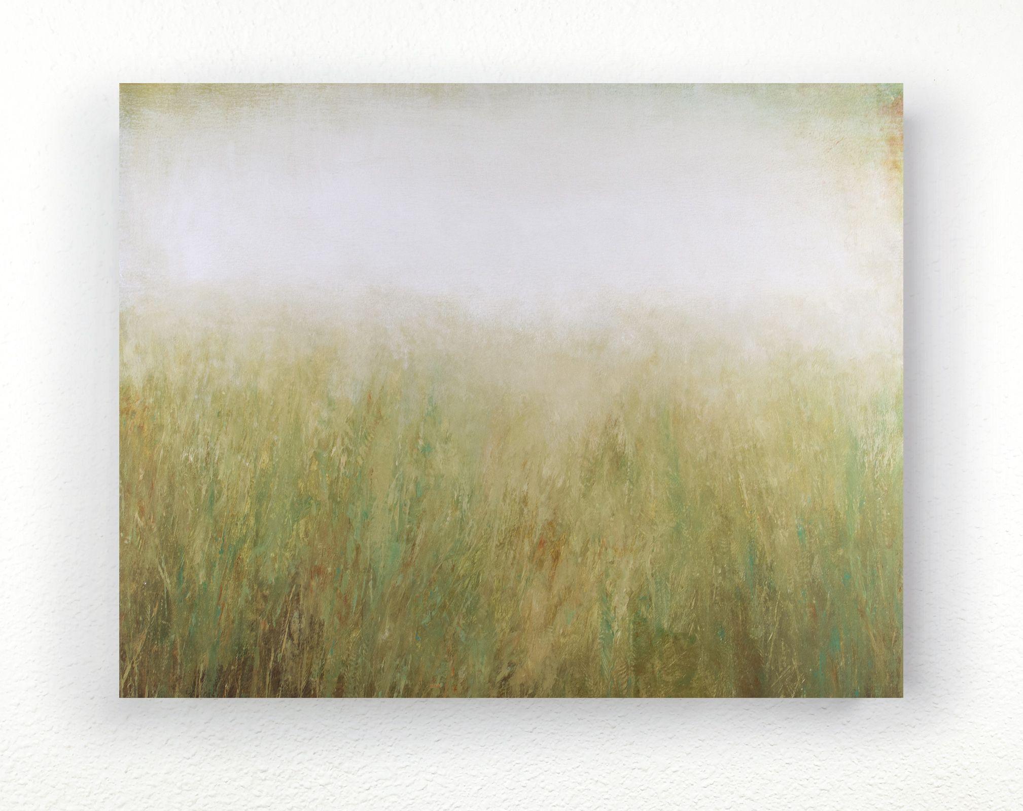 Field Of Spring 211218, Painting, Acrylic on Canvas - Brown Abstract Painting by Don Bishop