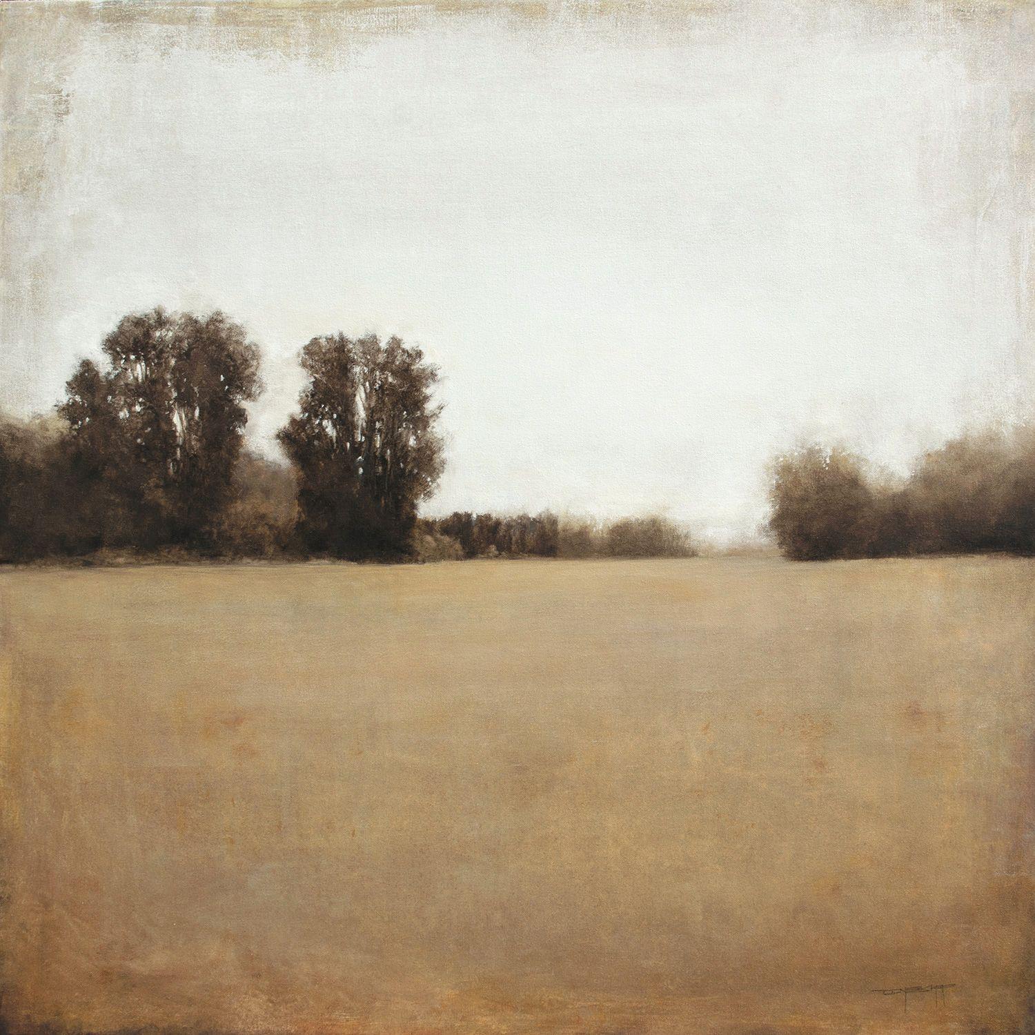 Nebbia mattutina oro 211120, Pittura, Olio su tela - Painting di Don Bishop