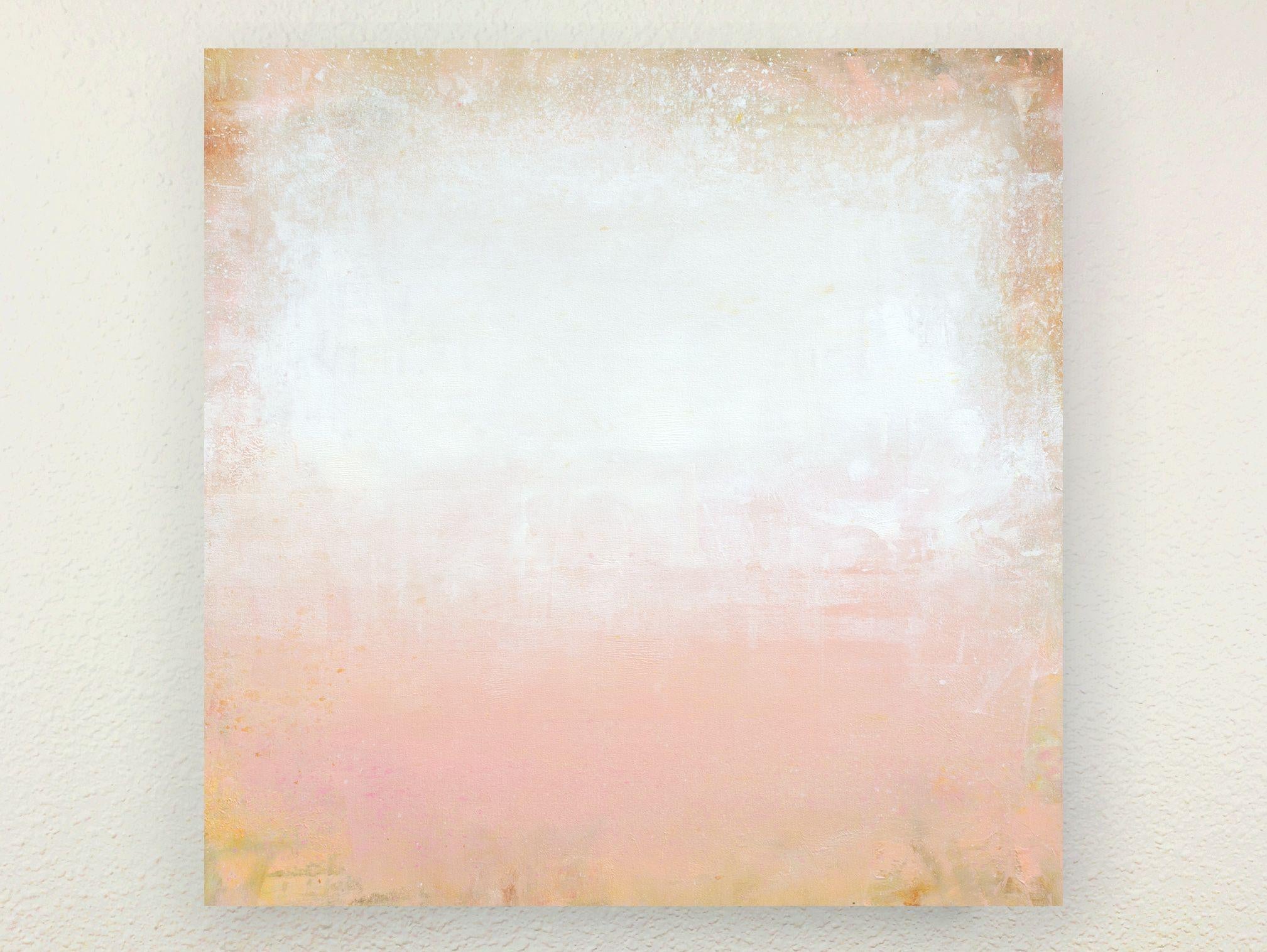 Peinture, acrylique sur toile rose blush 220602 - Minimaliste Painting par Don Bishop