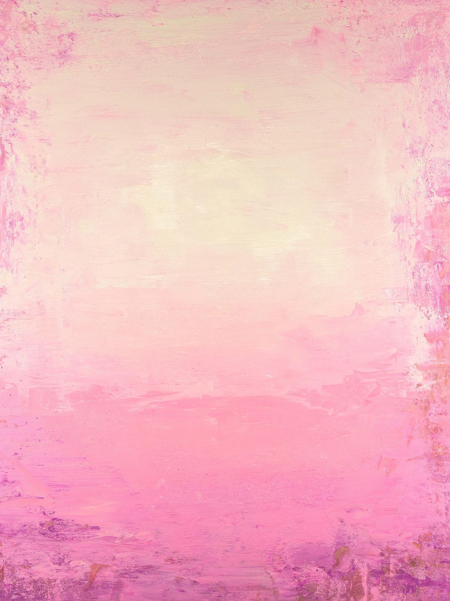 Don Bishop Abstract Painting - Soft Magenta 230107, Painting, Acrylic on Canvas