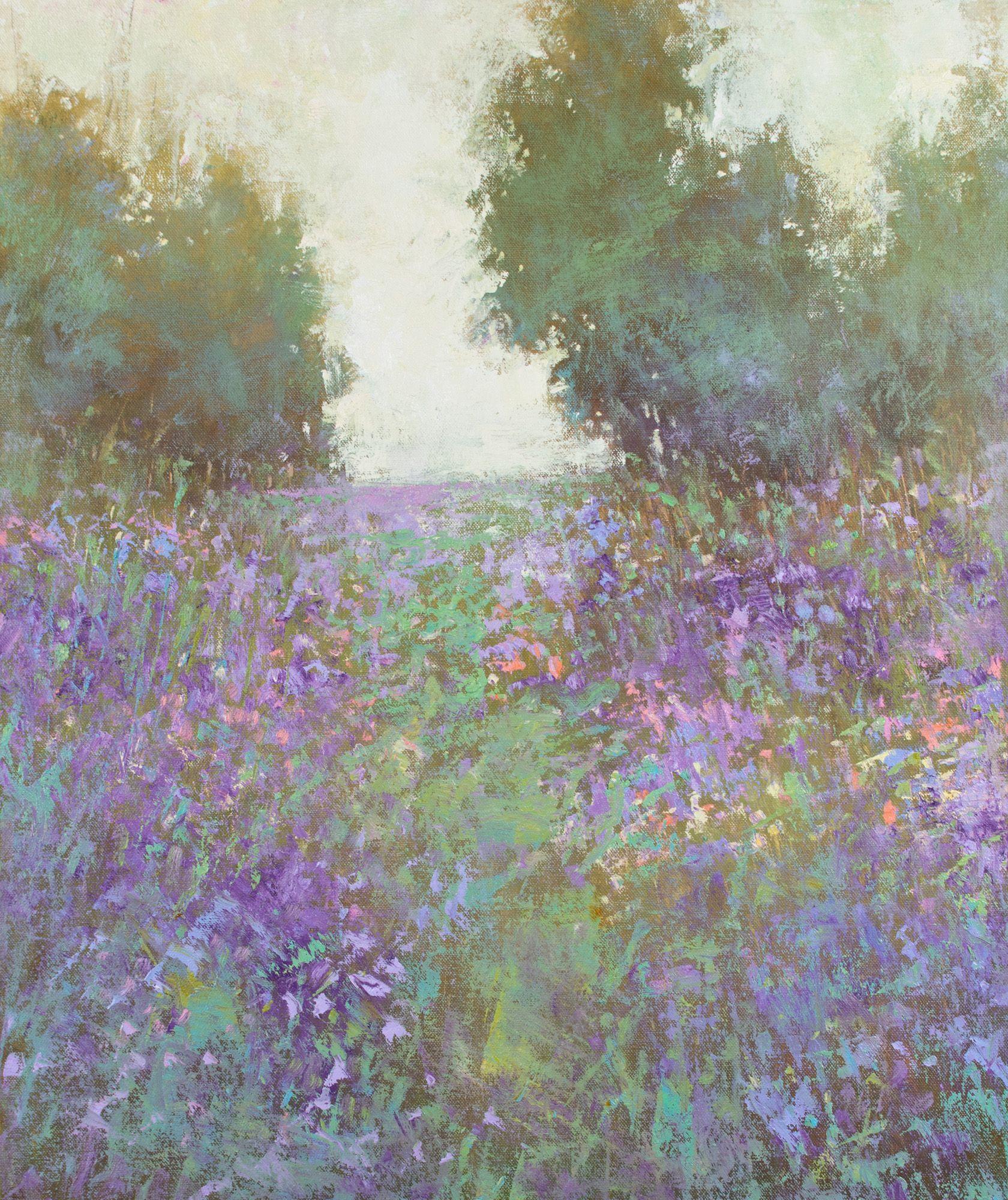 flower field painting