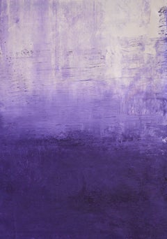 Violet Over White, Painting, Acrylic on Canvas