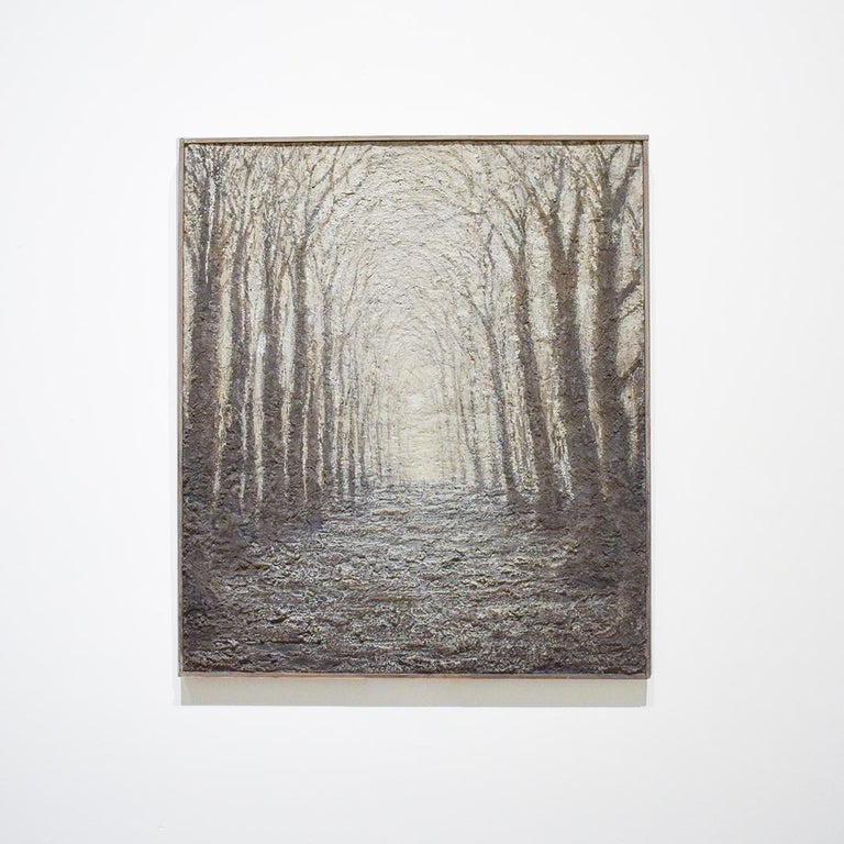 Don Bracken New Dawn In Ashes Abstract Landscape Of Black Trees