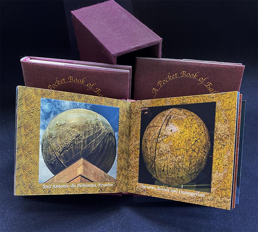 Don Burmeister Still-Life Photograph - "A Pocket Book of Balls, " Three Hard Bound Artist's Books in a Handmade Case