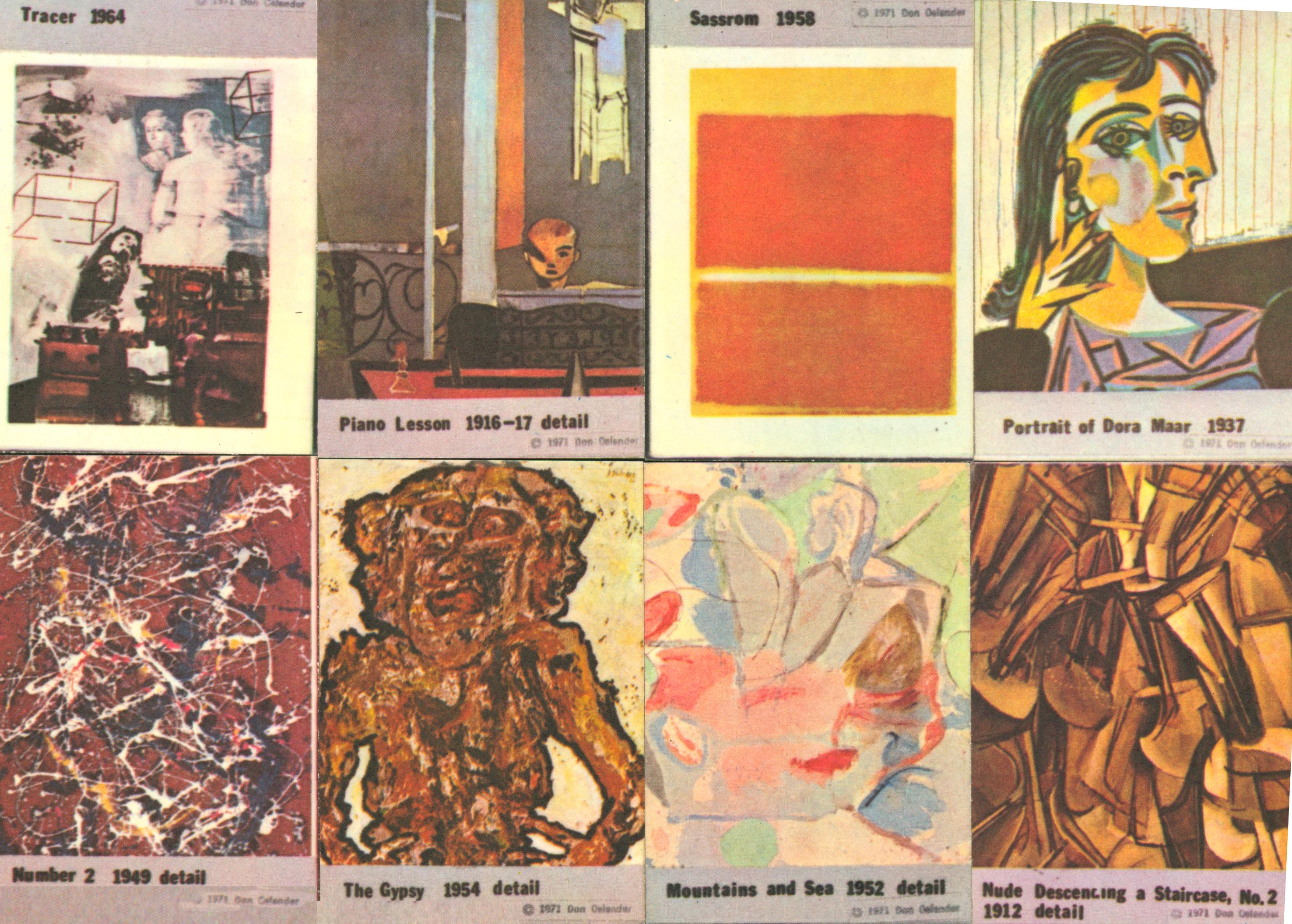 Don Celender Art Ball 1971 'Picasso, Rothko, Pollock' In Good Condition In Brooklyn, NY