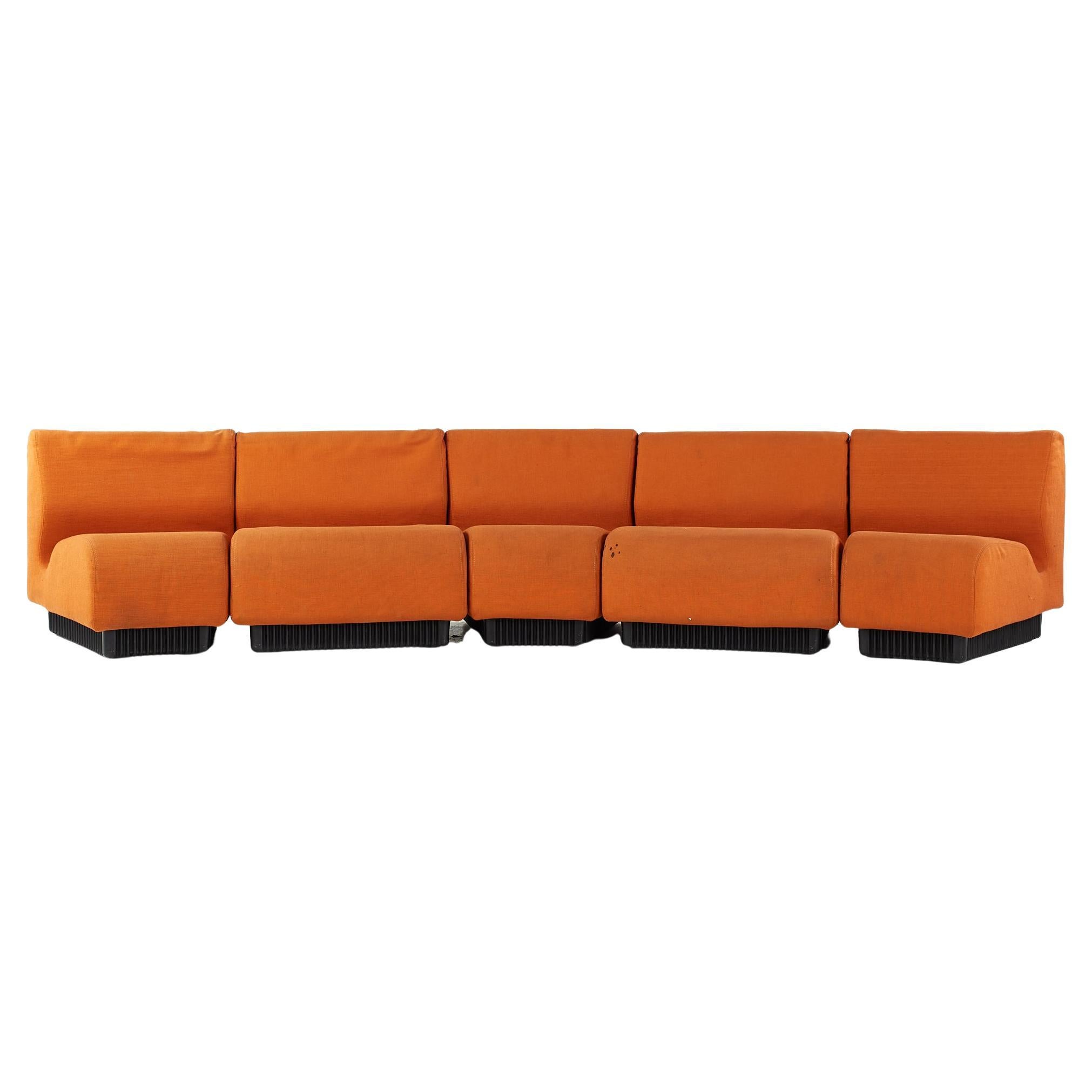 SOLD 09/25/23 Don Chadwick for Knoll Midcentury 5 Piece Sectional Sofa