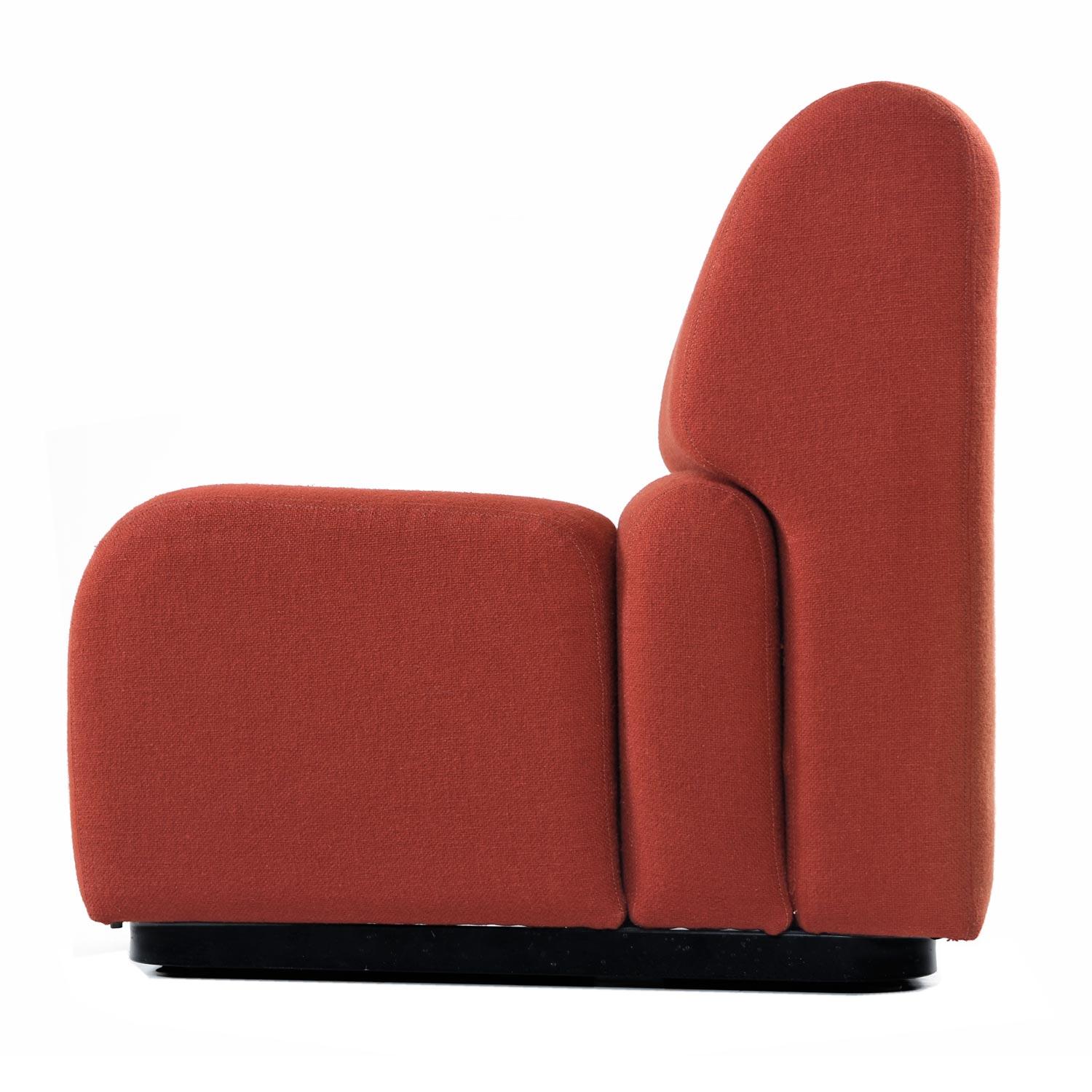 Don Chadwick Style Modular Curved Wedge Tweed Sectional Sofa by Jack Cartwright In Good Condition In Chattanooga, TN
