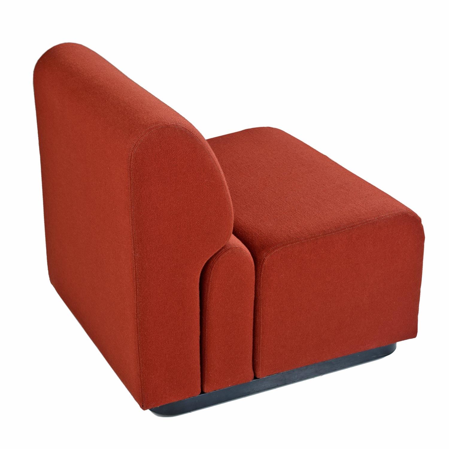 Late 20th Century Don Chadwick Style Modular Curved Wedge Tweed Sectional Sofa by Jack Cartwright