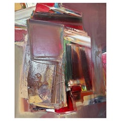 Don Clausen, Abstract Oil Painting on Canvas, Signed and Dated, 1976