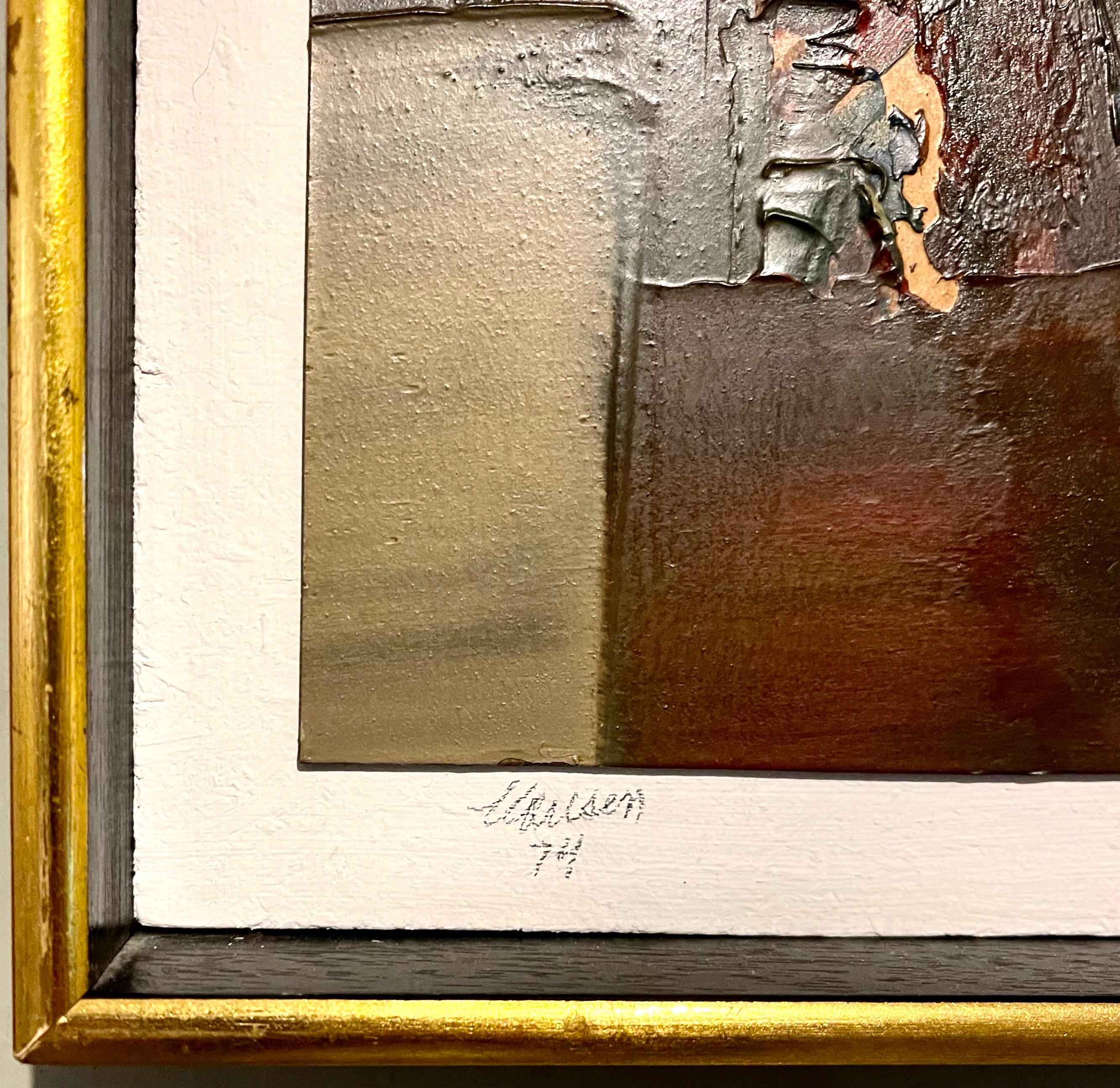1974 California Bay Area Espressionista astratto in grassetto Pittura ad olio Don Clausen in vendita 5