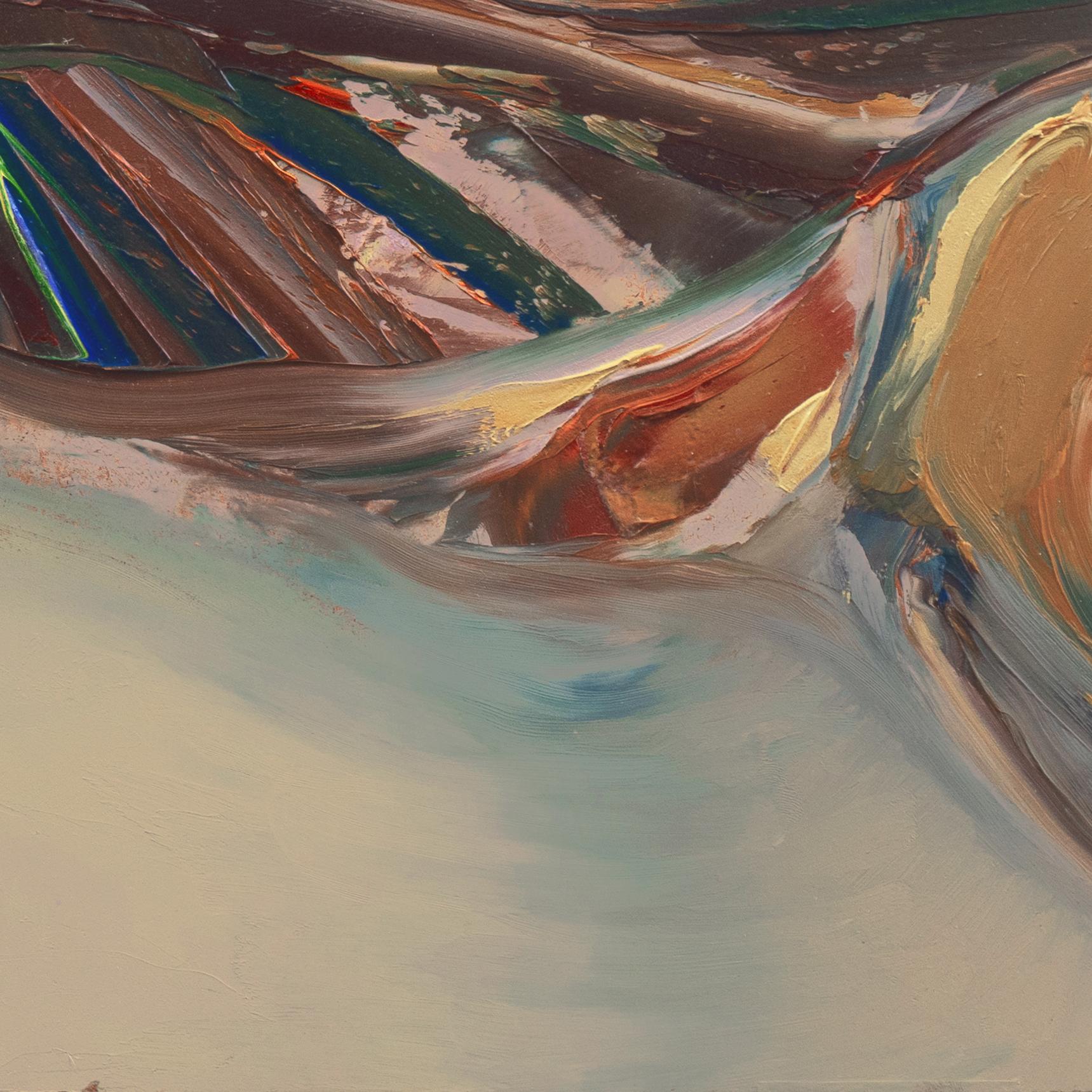  « Abstract Landscape », California College of Arts and Crafts, Oakland, Thiebaud - Abstrait Painting par Don Clausen