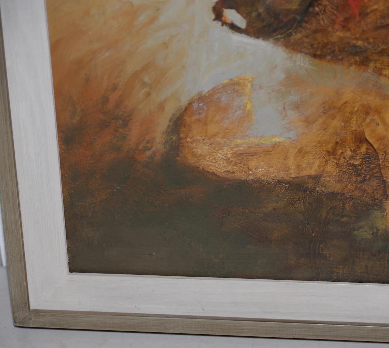 Pintura abstracta moderna de mediados de siglo de Don Clausen C.1959 en venta 5