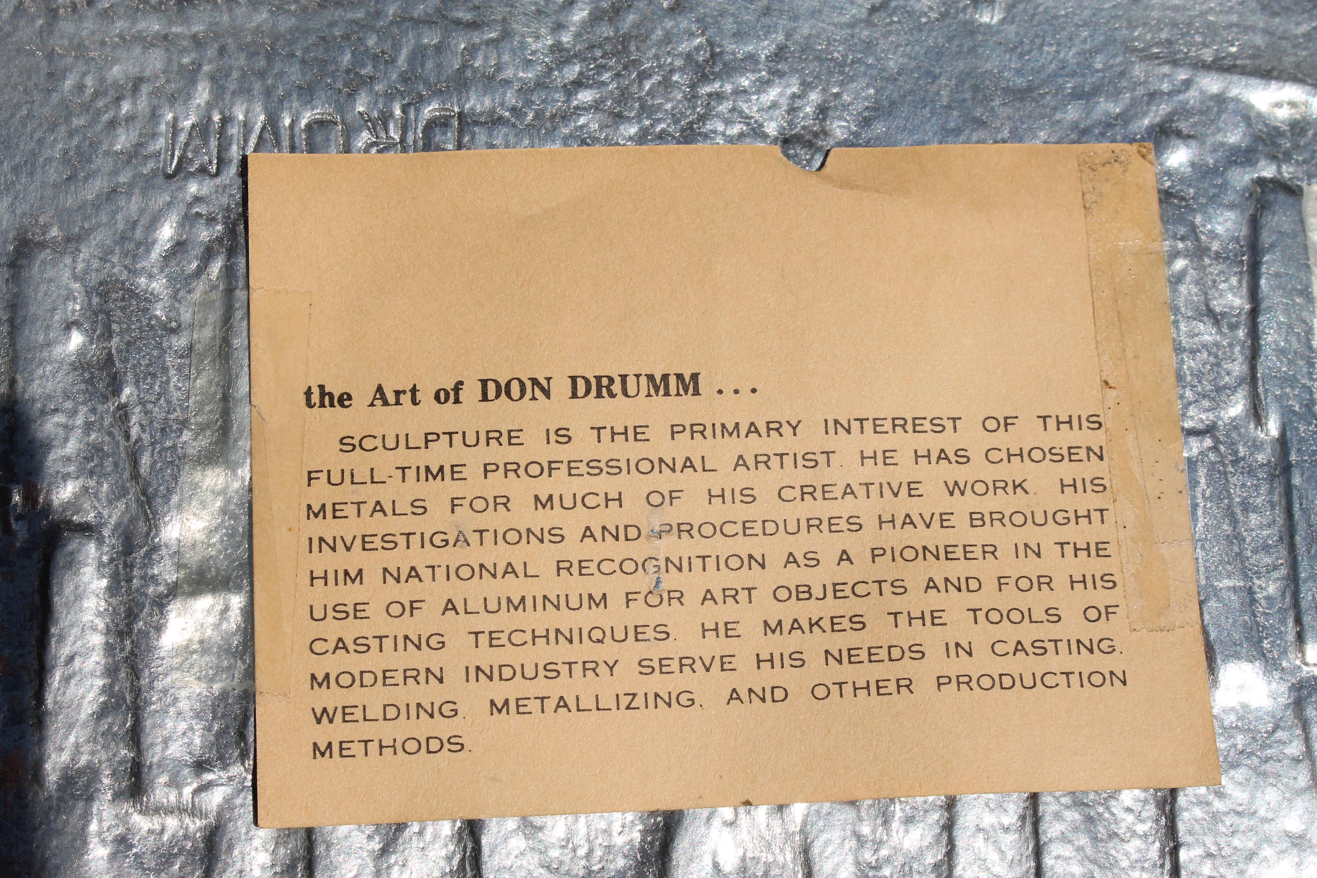 Mid-20th Century Don Drumm Brutalist Metal Tray