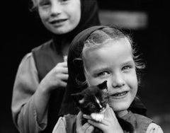 Mennonite Girl with Kitten