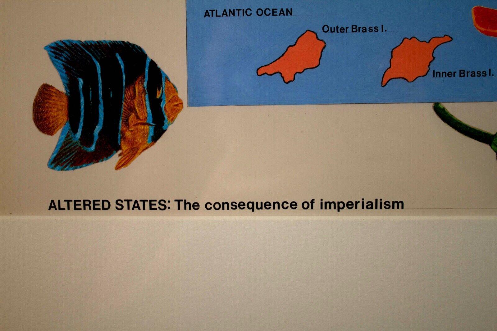 Don Eddy Altered States: The Consequence of Imperialism Signed Colored Pencil For Sale 4