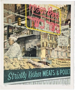STRICTLY KOSHER Deli Litografía original firmada 1980