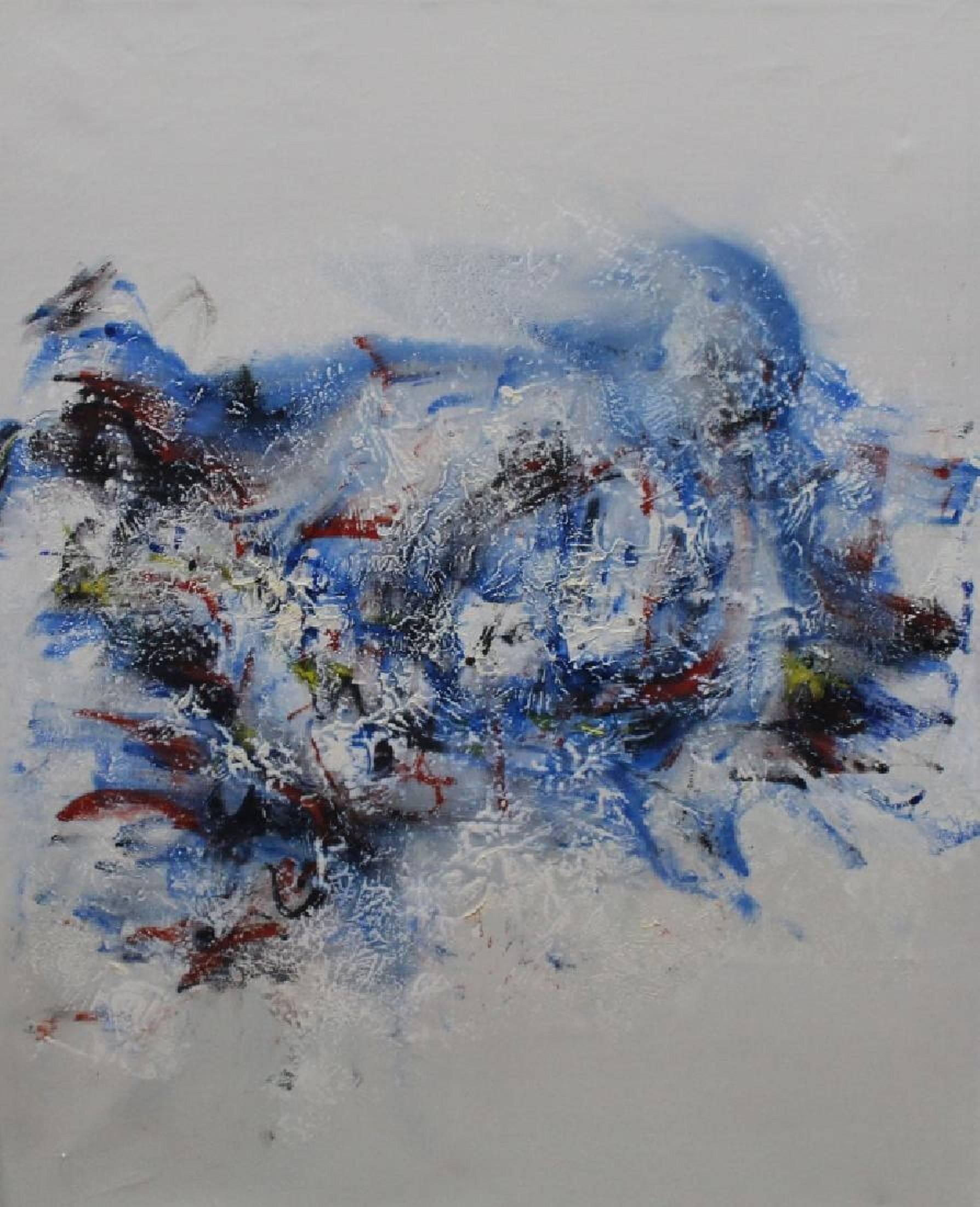 Don Fink Abstract Painting - Abstract Expressionist Untitled Composition