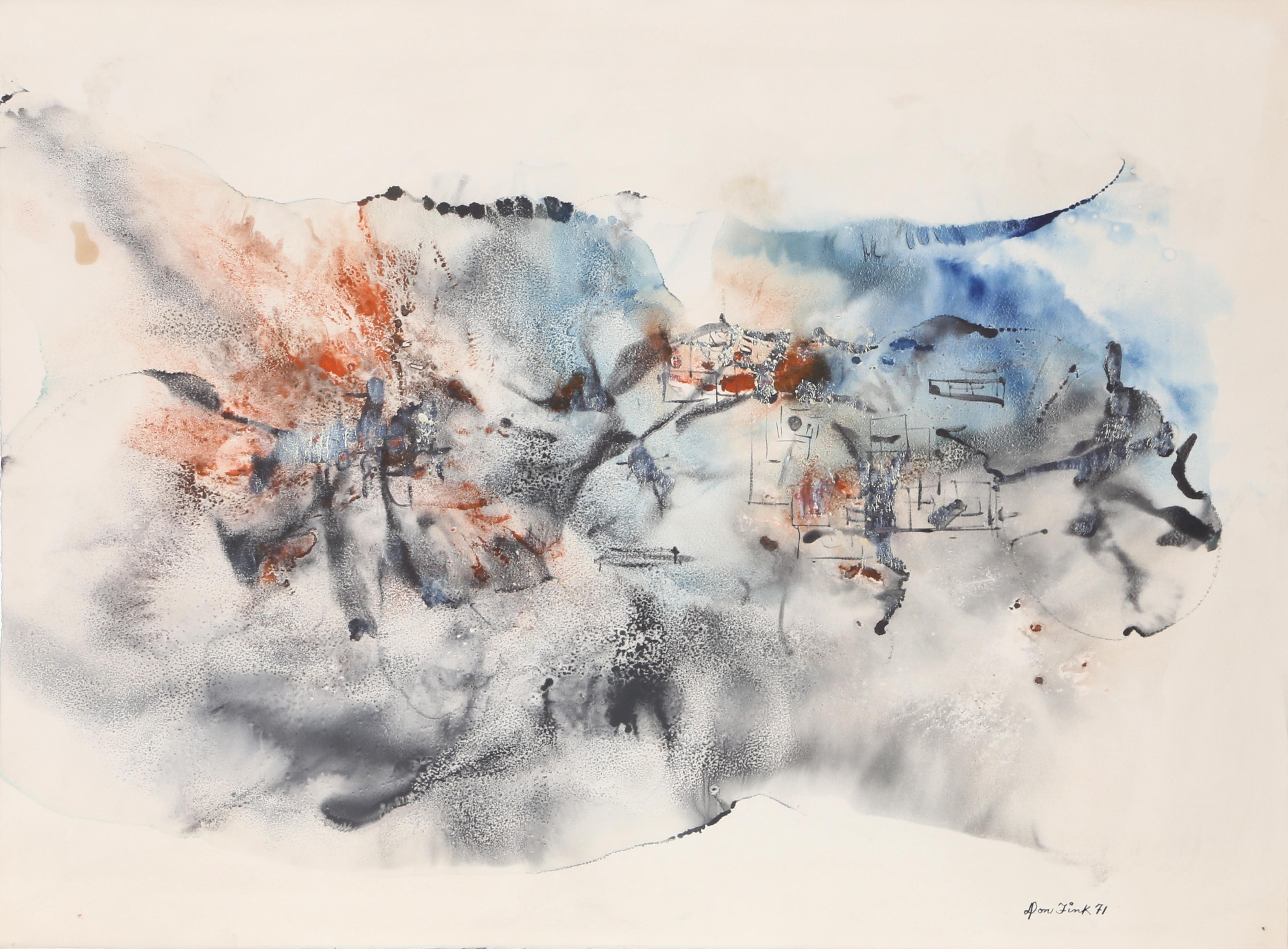 Artista: Don Fink, Americano (1923 - 2010)
Titolo: Senza titolo
Anno: 1971
Medium: Acquerello su carta, firmato
Dimensioni: 22 x 30 pollici (55,88 x 76,2 cm)