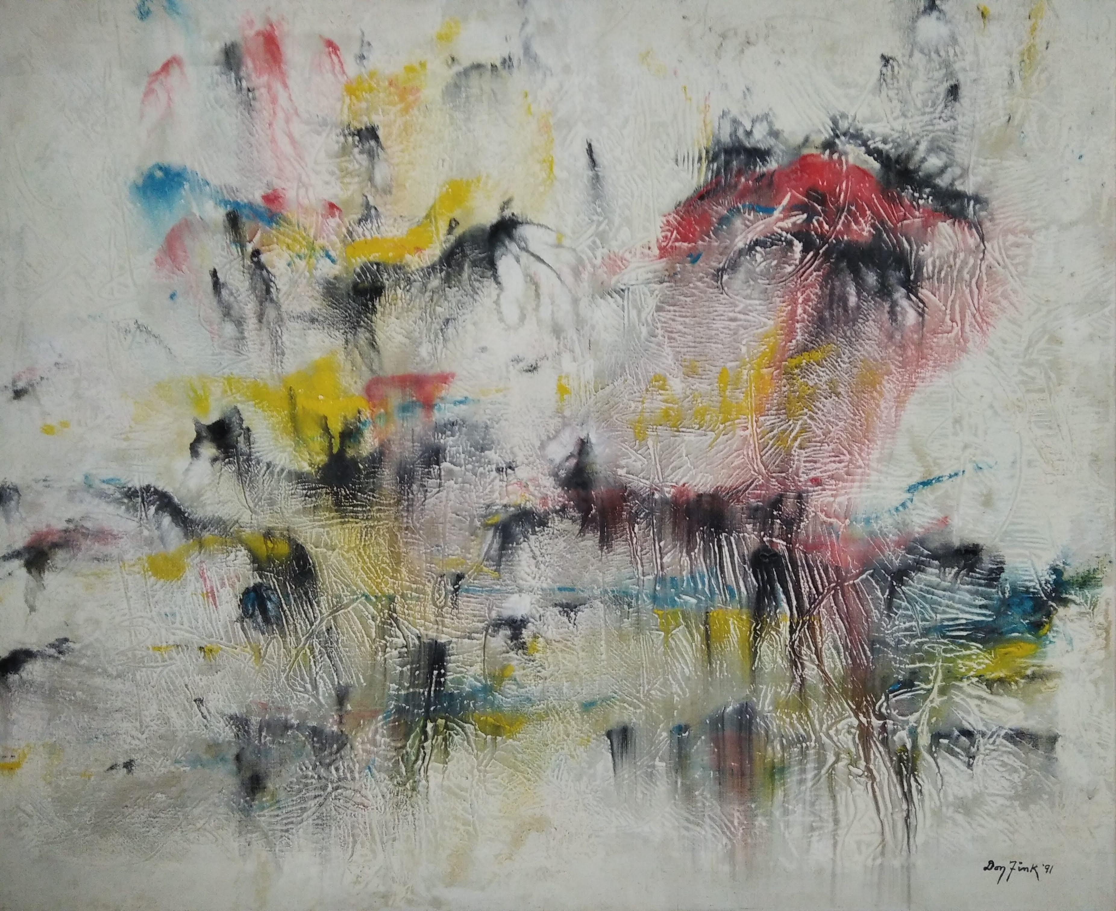Abstract Painting Don Fink - Sans titre