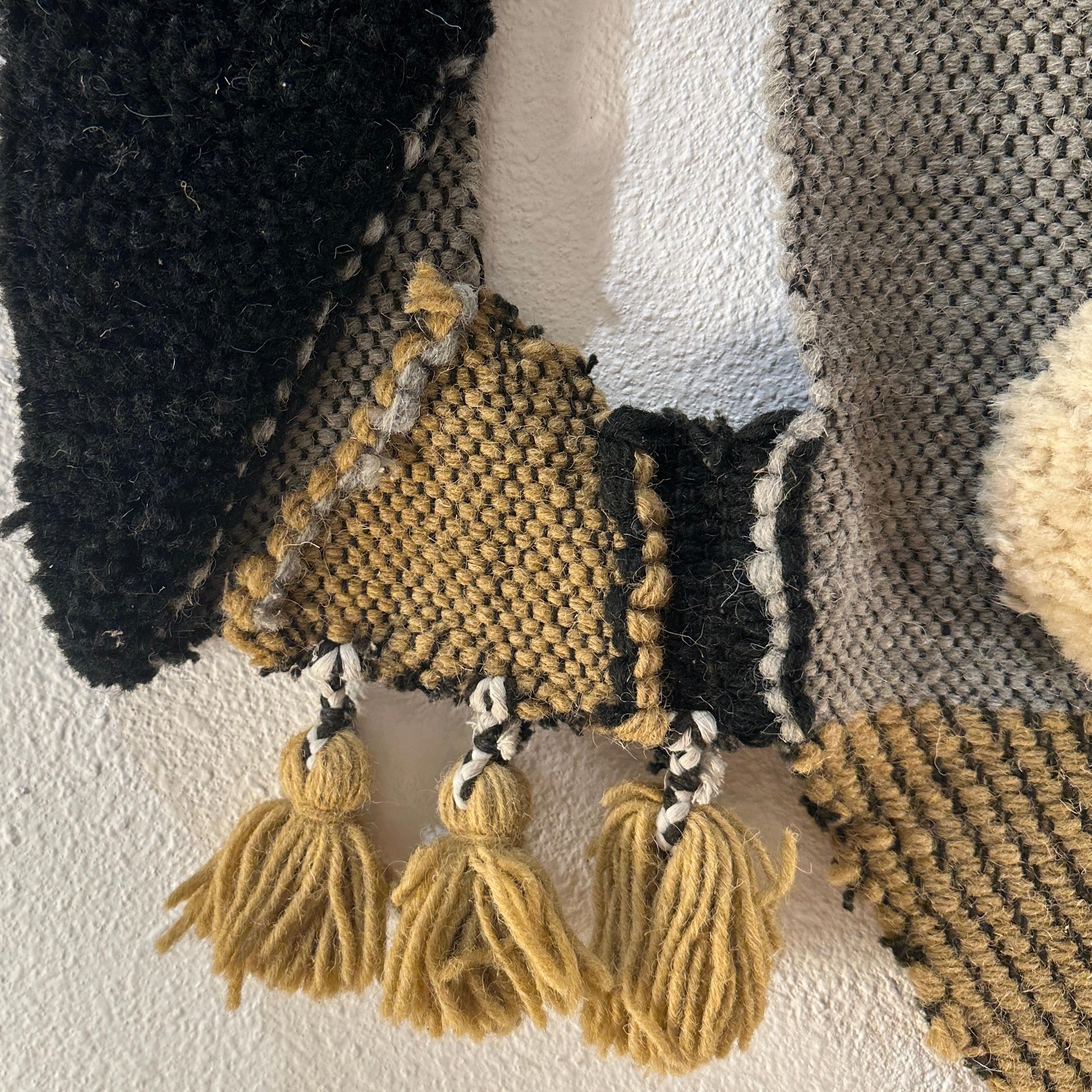 Don Freedman Fiber Art Weaving Wall Decor, ca 1970s 3