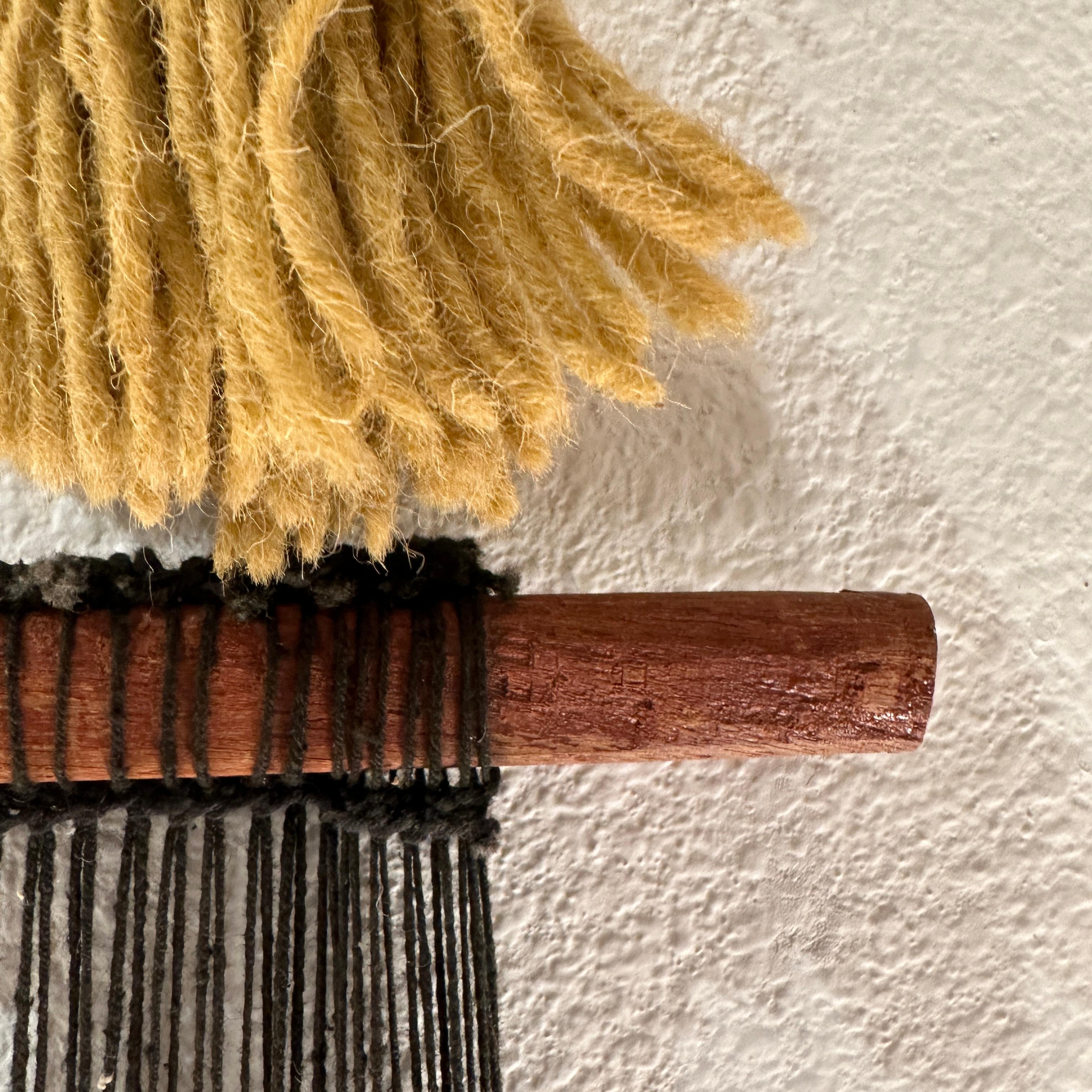 Don Freedman Fiber Art Weaving Wall Decor, ca 1970s 5