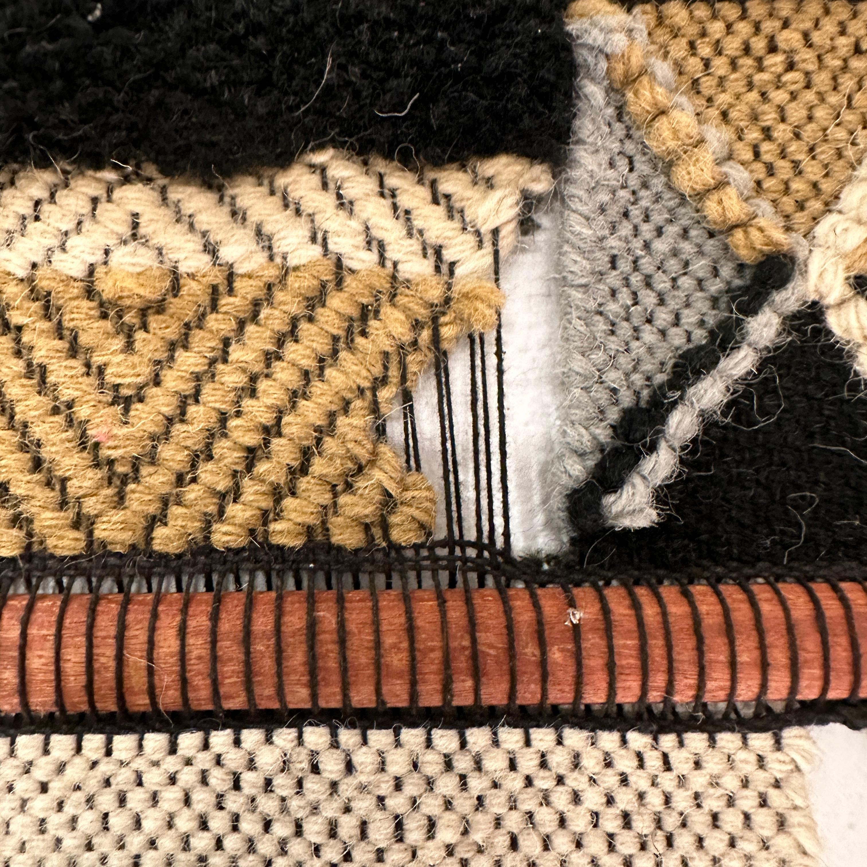 Don Freedman Fiber Art Weaving Wall Decor, ca 1970s 9