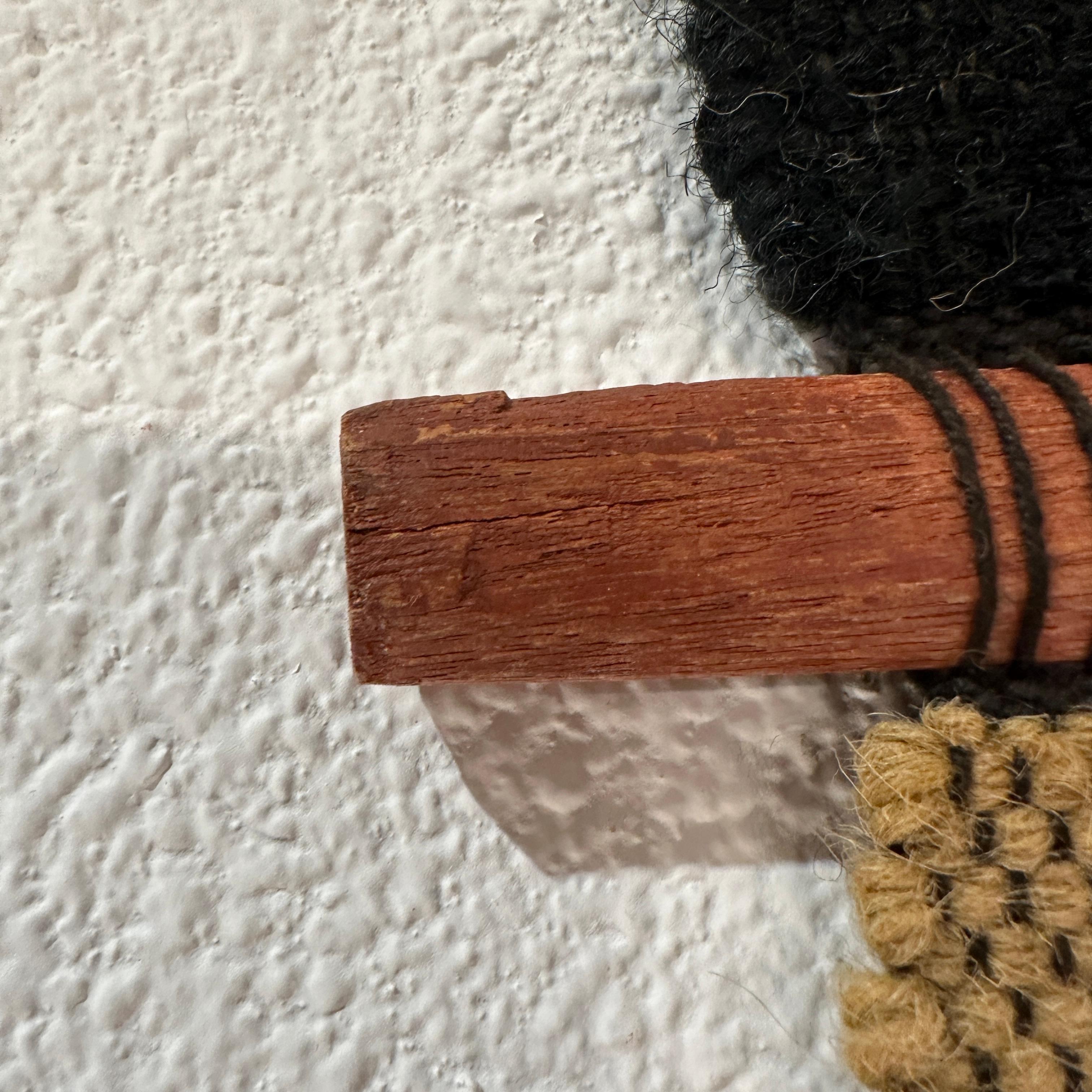 Don Freedman Fiber Art Weaving Wall Decor, ca 1970s 10