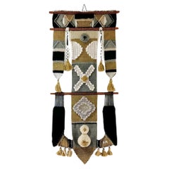 Don Freedman Fiber Art Weaving Wall Decor, ca 1970s