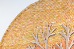 Don Freedman Moderner runder Wandteppich „Baum des Lebens“ aus der Mitte des Jahrhunderts 1982