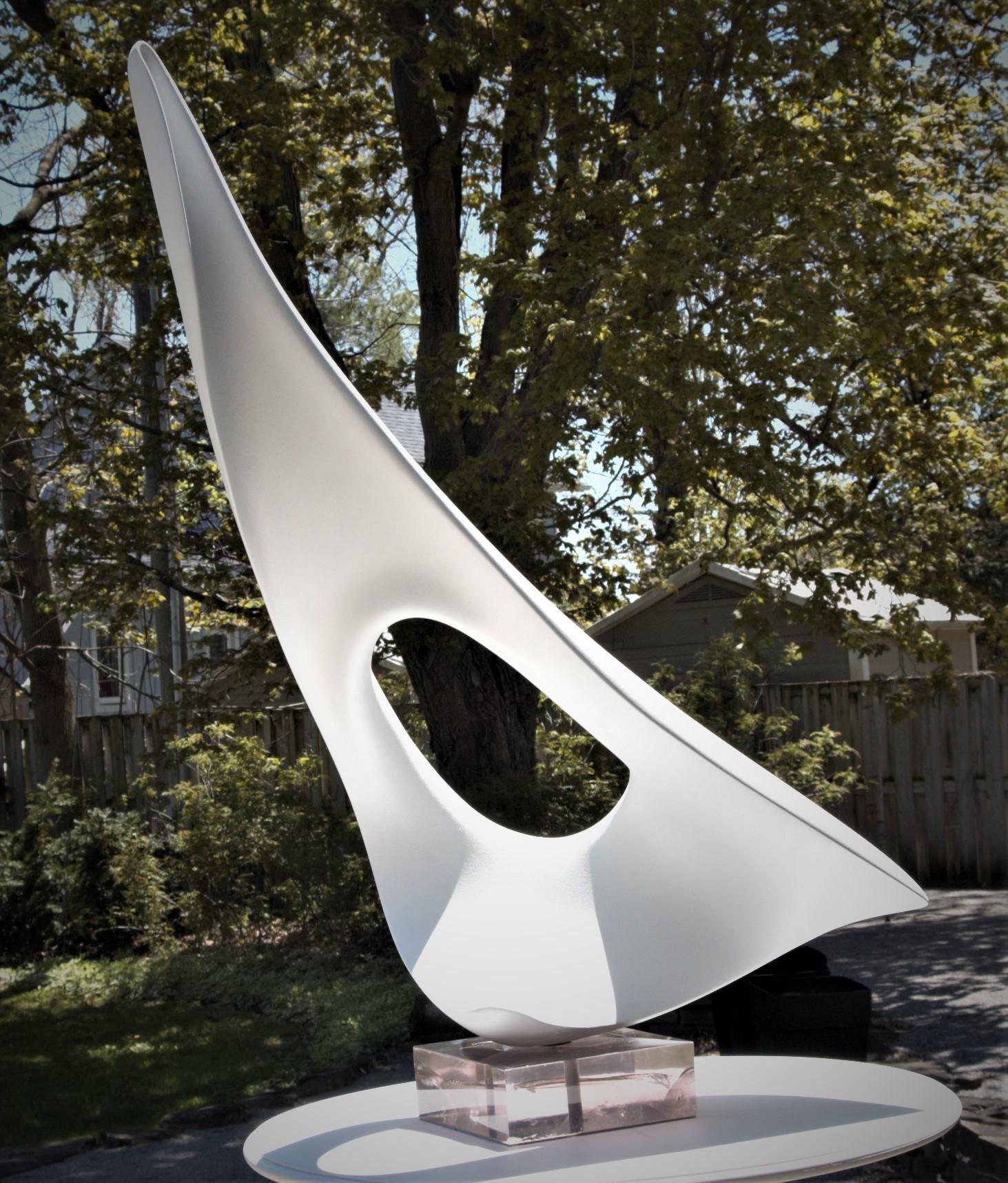Egypt
Fiberglass / Composites Clear Resin Base Diamond Ice Pearl Finish
35" x 33" x 15"

"I am an artist, a sculptor not by choice but by destiny as each step in the path I followed guided me towards a life of creativity. The psychological impact of