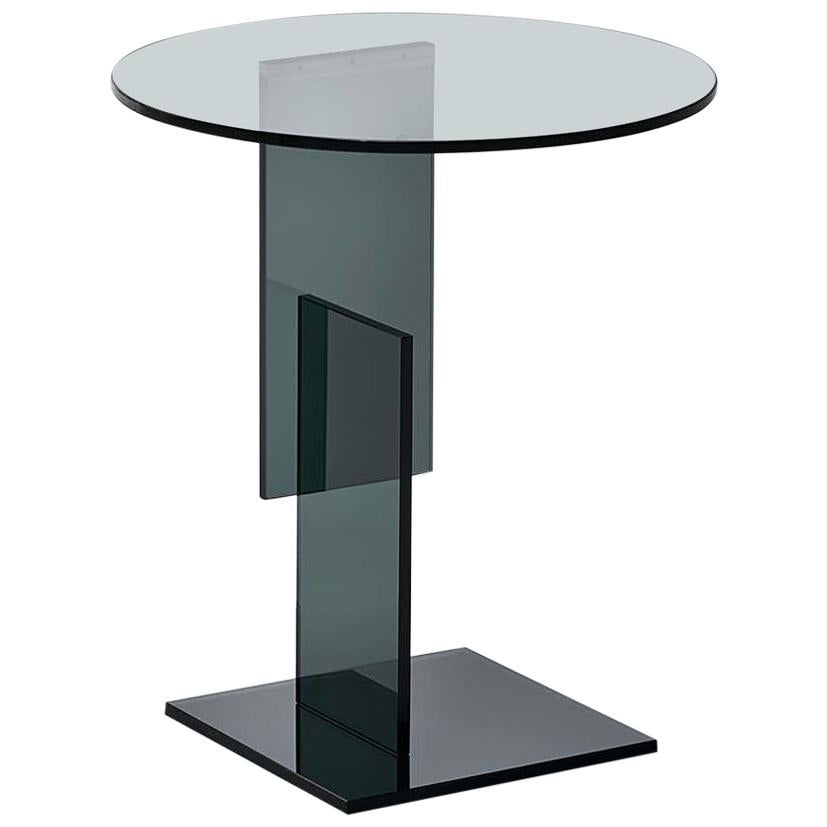DON GERRIT Low Table in Transparent Glass, by Jean-Marie Massaud for Glas Italia