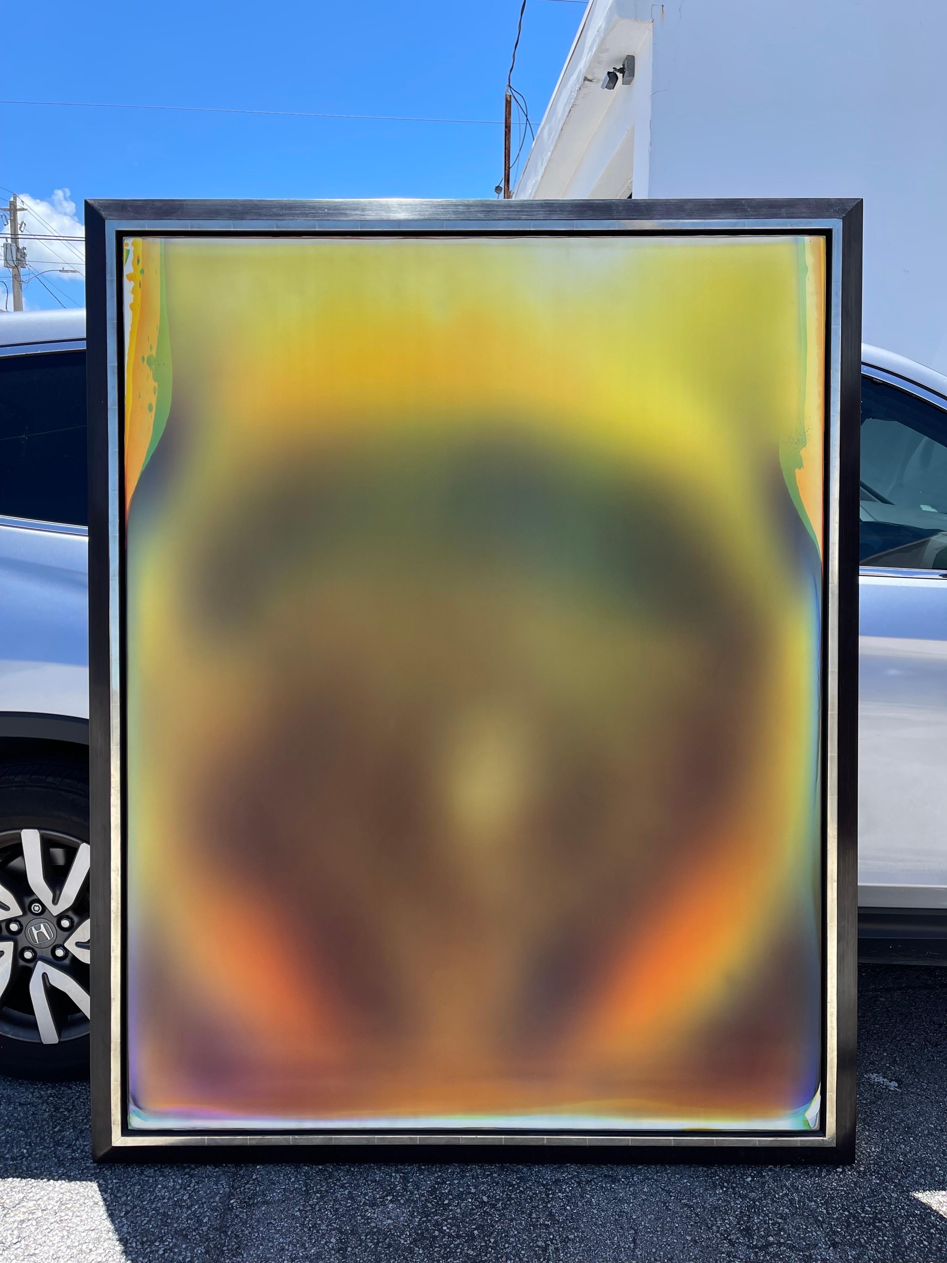 Don Giffin Finish Fetish Pittura astratta a pigmenti di resina Los Angeles, California in vendita 17