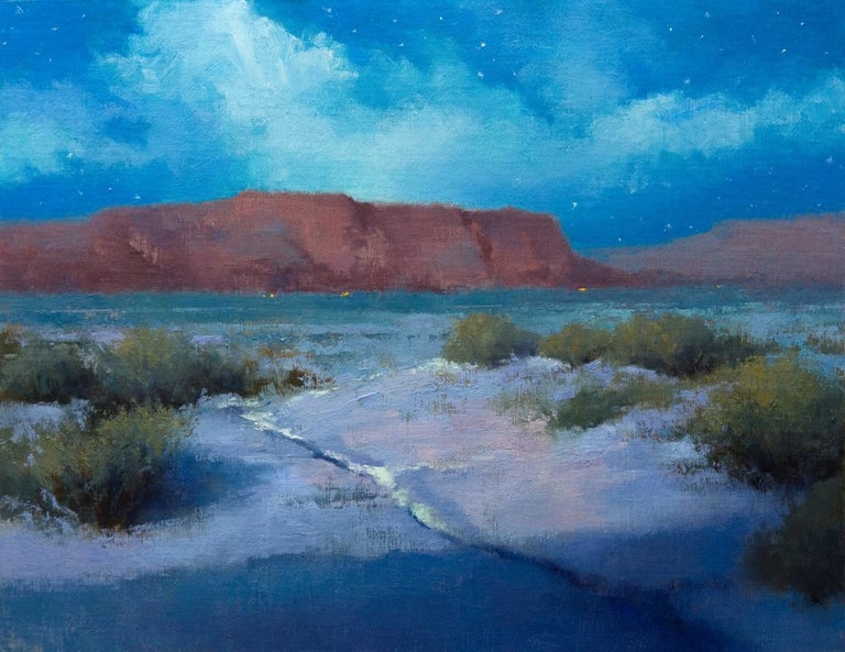 Mesa Nocturne - Painting by Don Hamilton