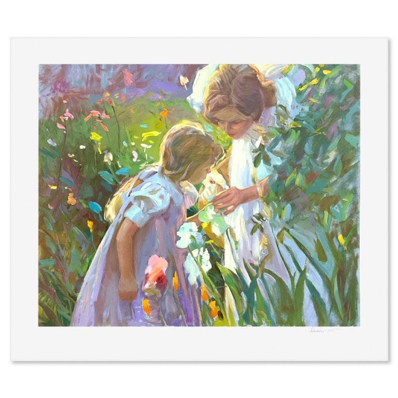 "Sweet Scents" is a limited edition printer's proof on paper by Don Hatfield, numbered and hand signed by the artist. Includes Letter of Authenticity. Measures approx. 29.5" x 34" (border), 24" x 29" (image).