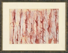 Don Hemming - 1993 Oil, Abstraction in Red and White