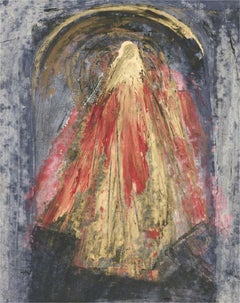 Don Hemming - Signé et encadré 1996 Huile, figure en or