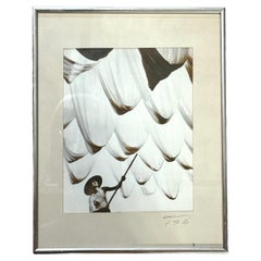 Don Hong-Oai “Fisherman and Nets” Signed Gelatin Silver Print, Framed Photograph