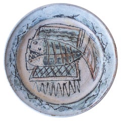 Don Jennings California Studio Pottery Abstract Piranha 1960s